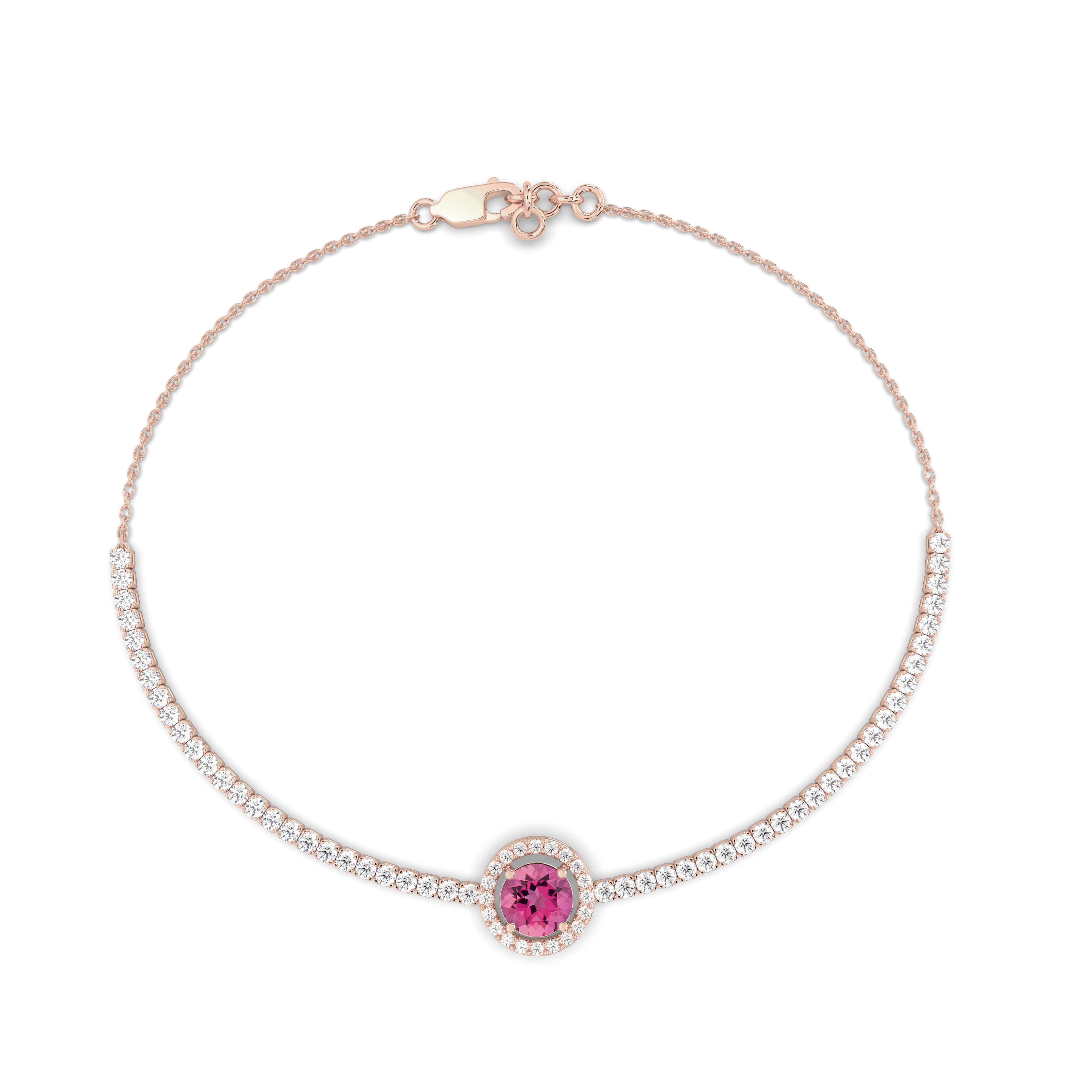 Defining Bracelet- Happiness Bracelet with Pink Tourmaline Gemstones
