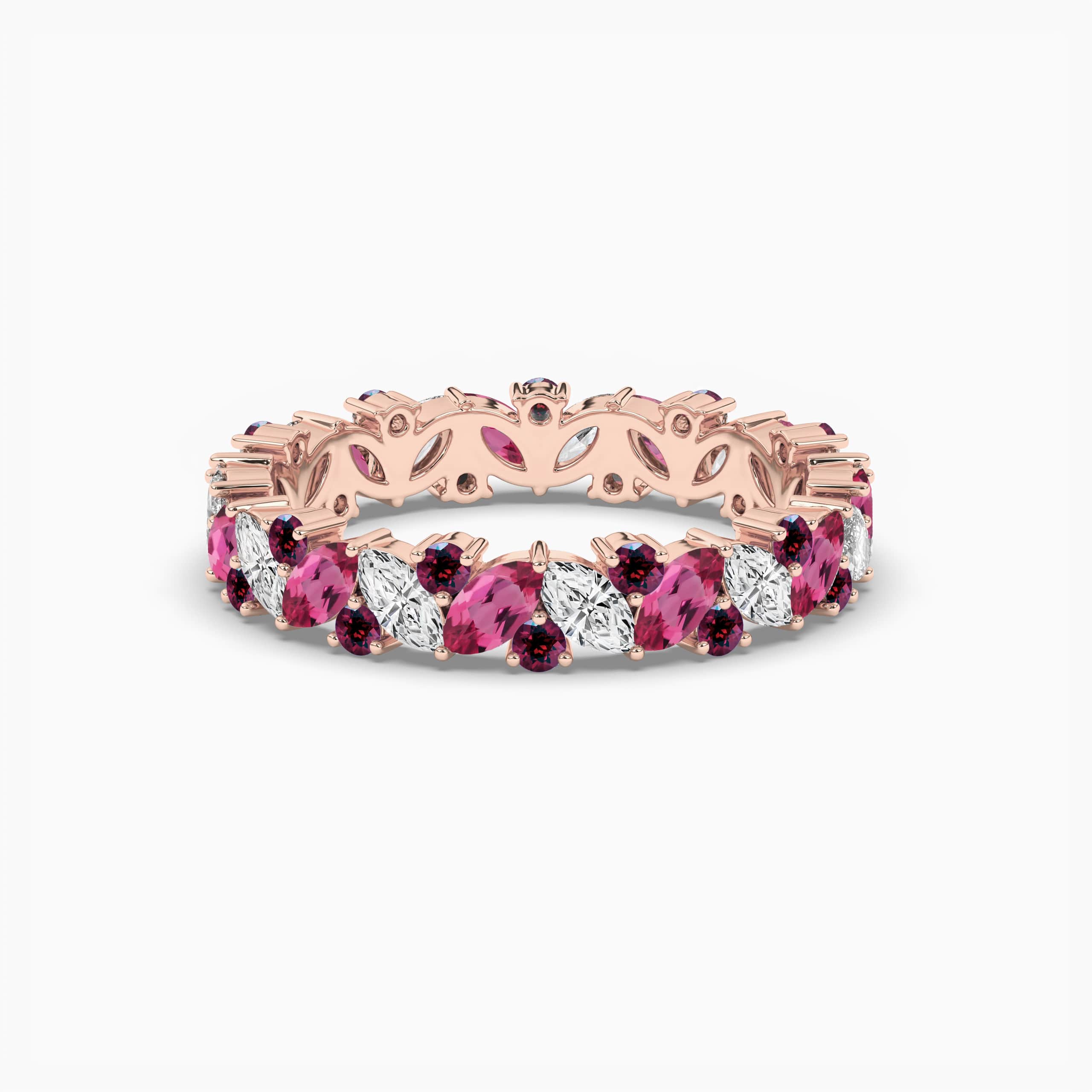 Multi Gemstone Eternity Ring 