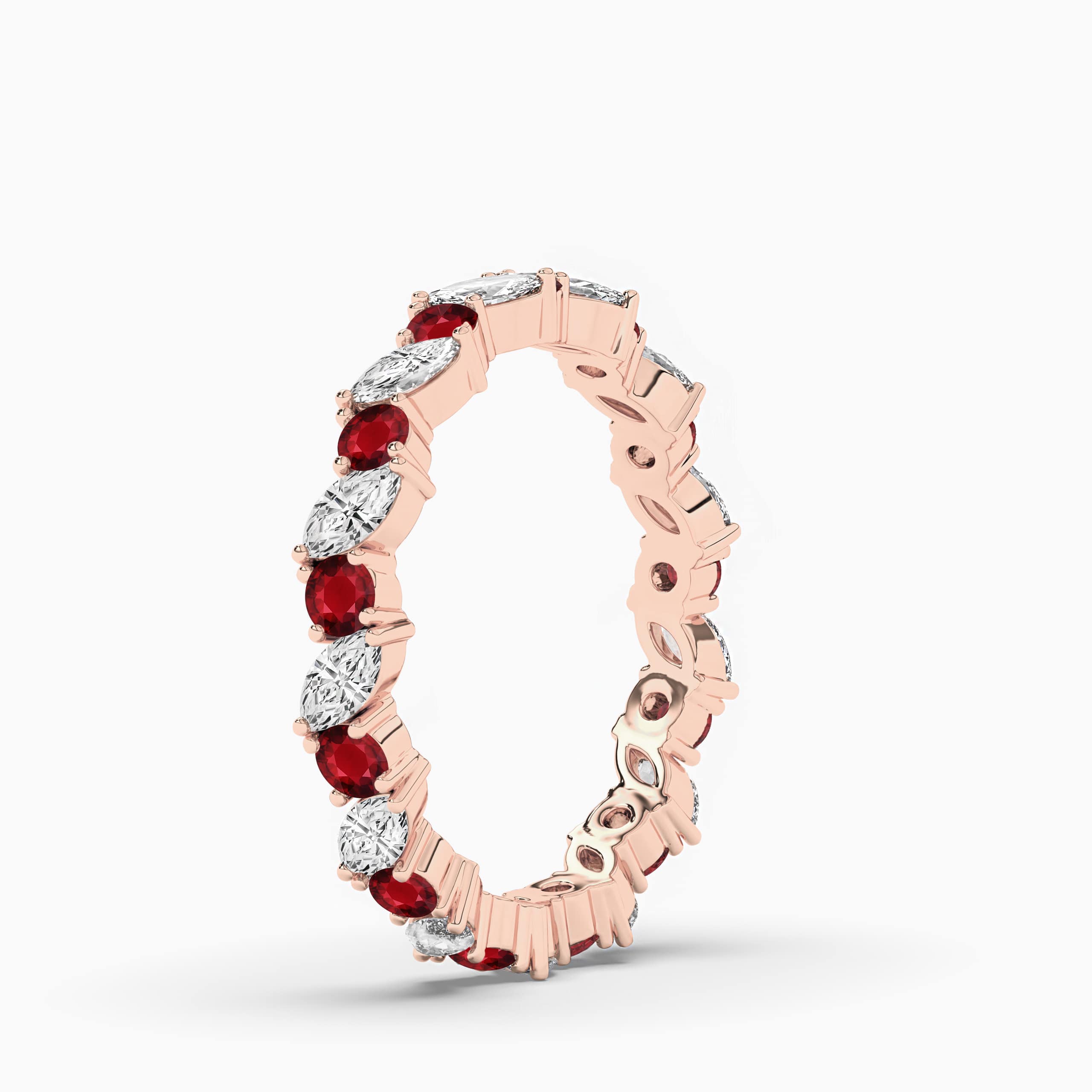 rose gold eternity band