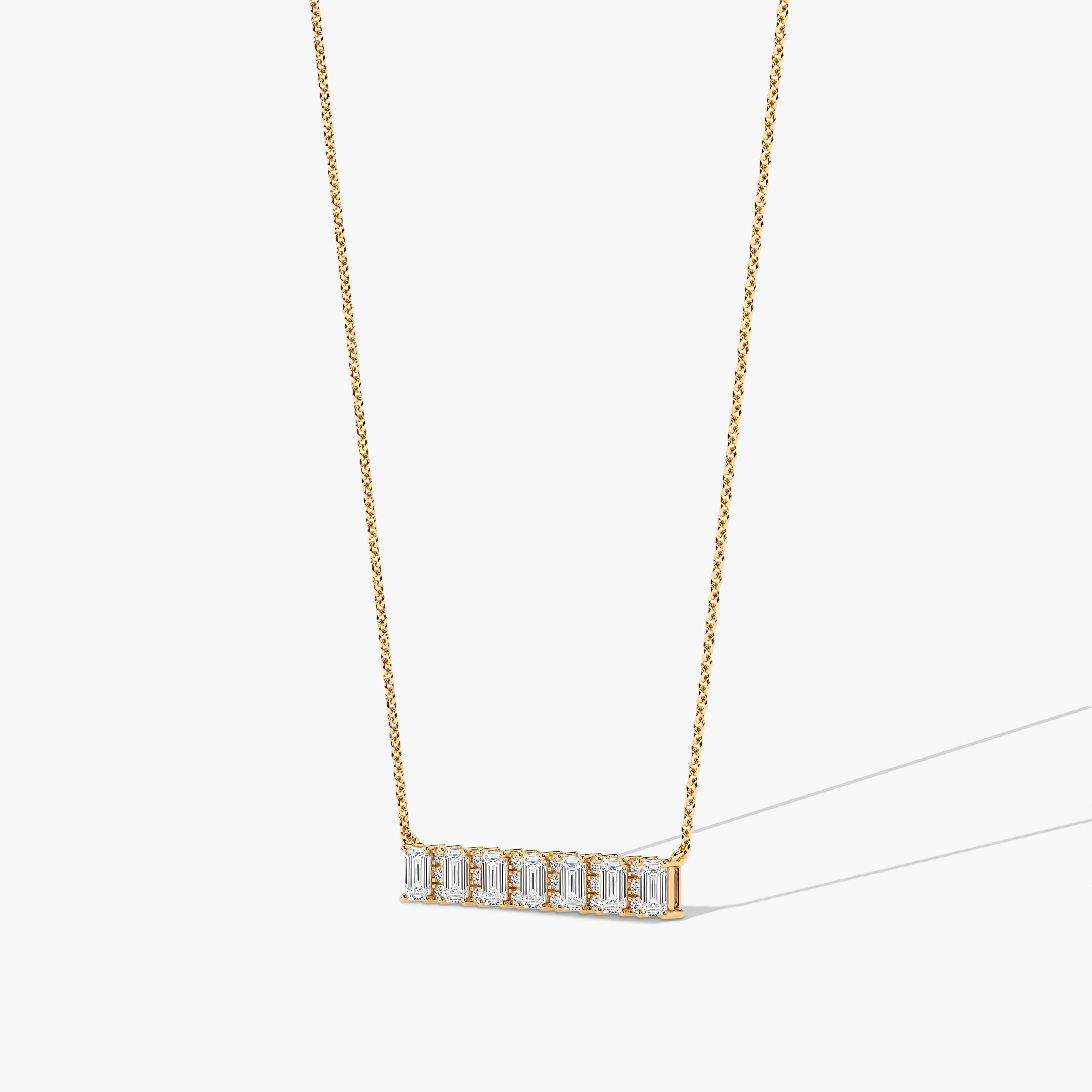 gold bar necklace​