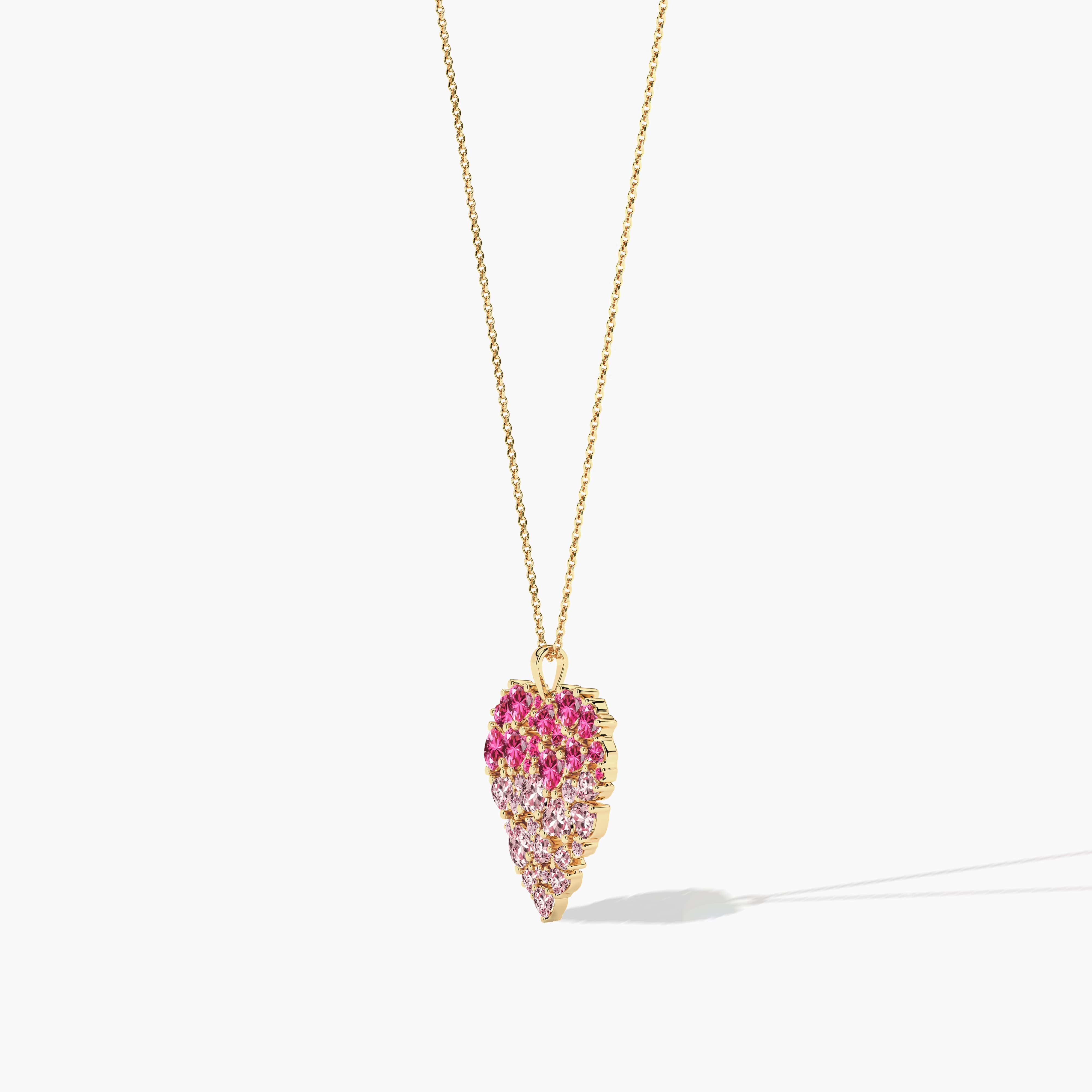 diamond pendant gold necklace​