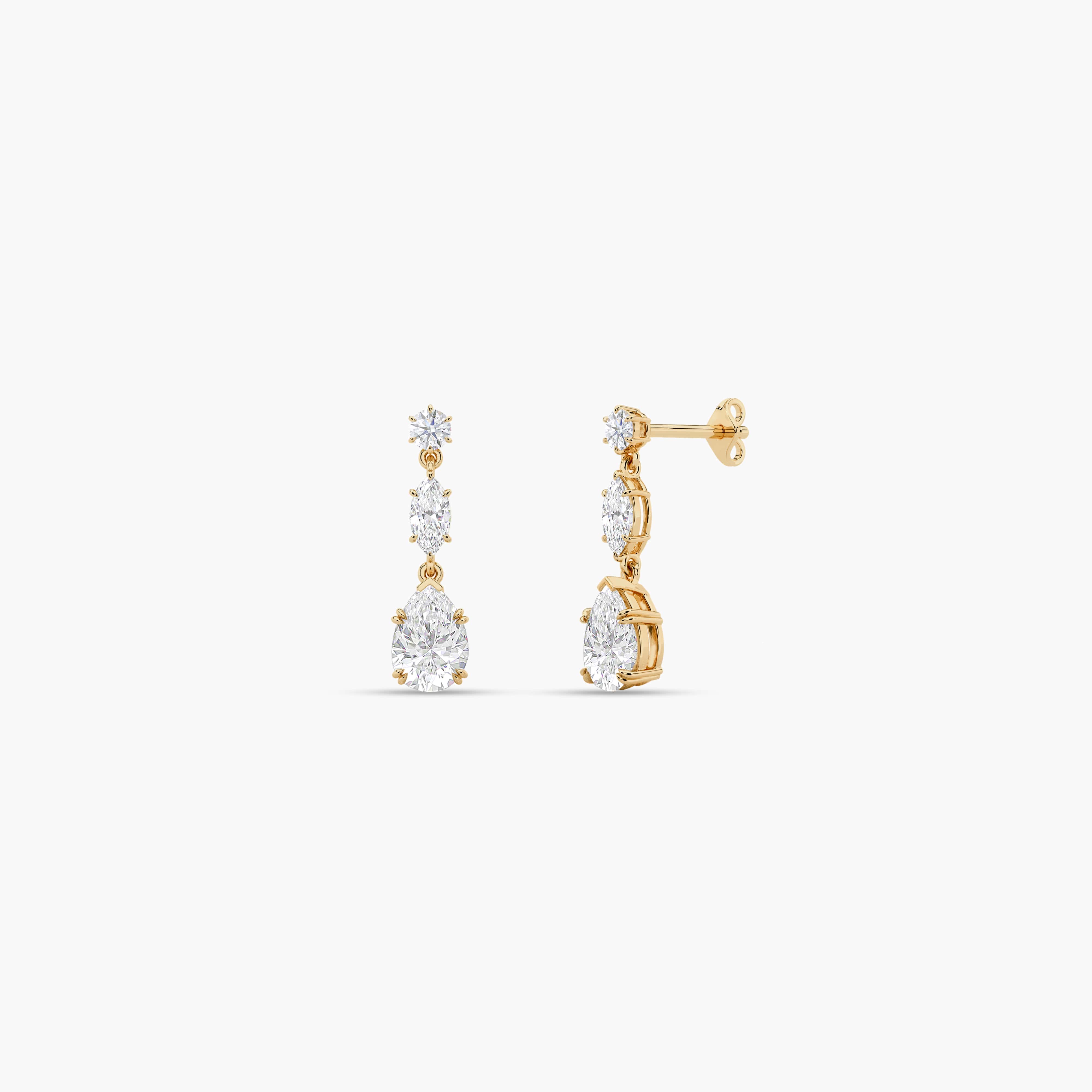 drop diamond earrings