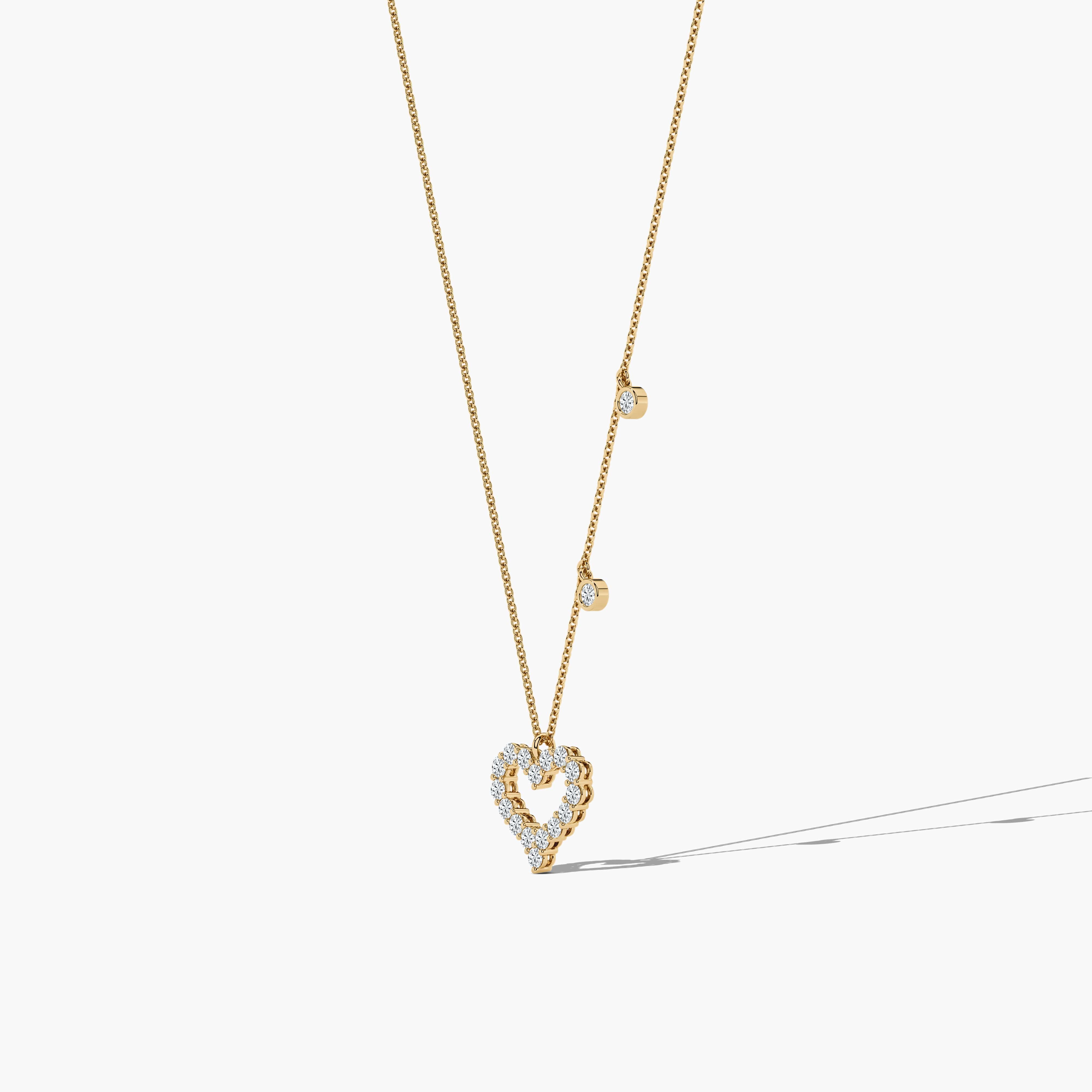 Yellow Gold Diamond Necklace 