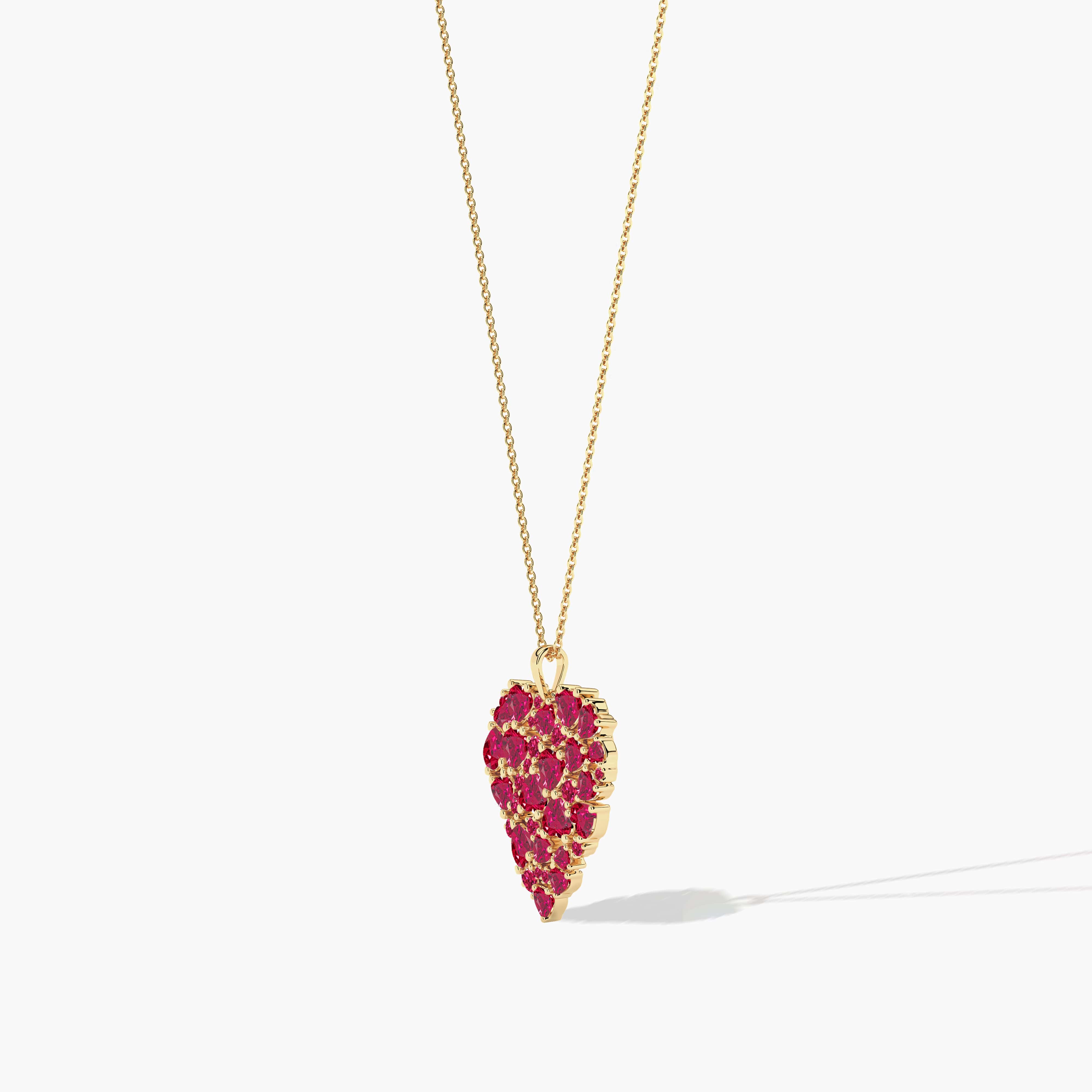 ruby and diamond necklace