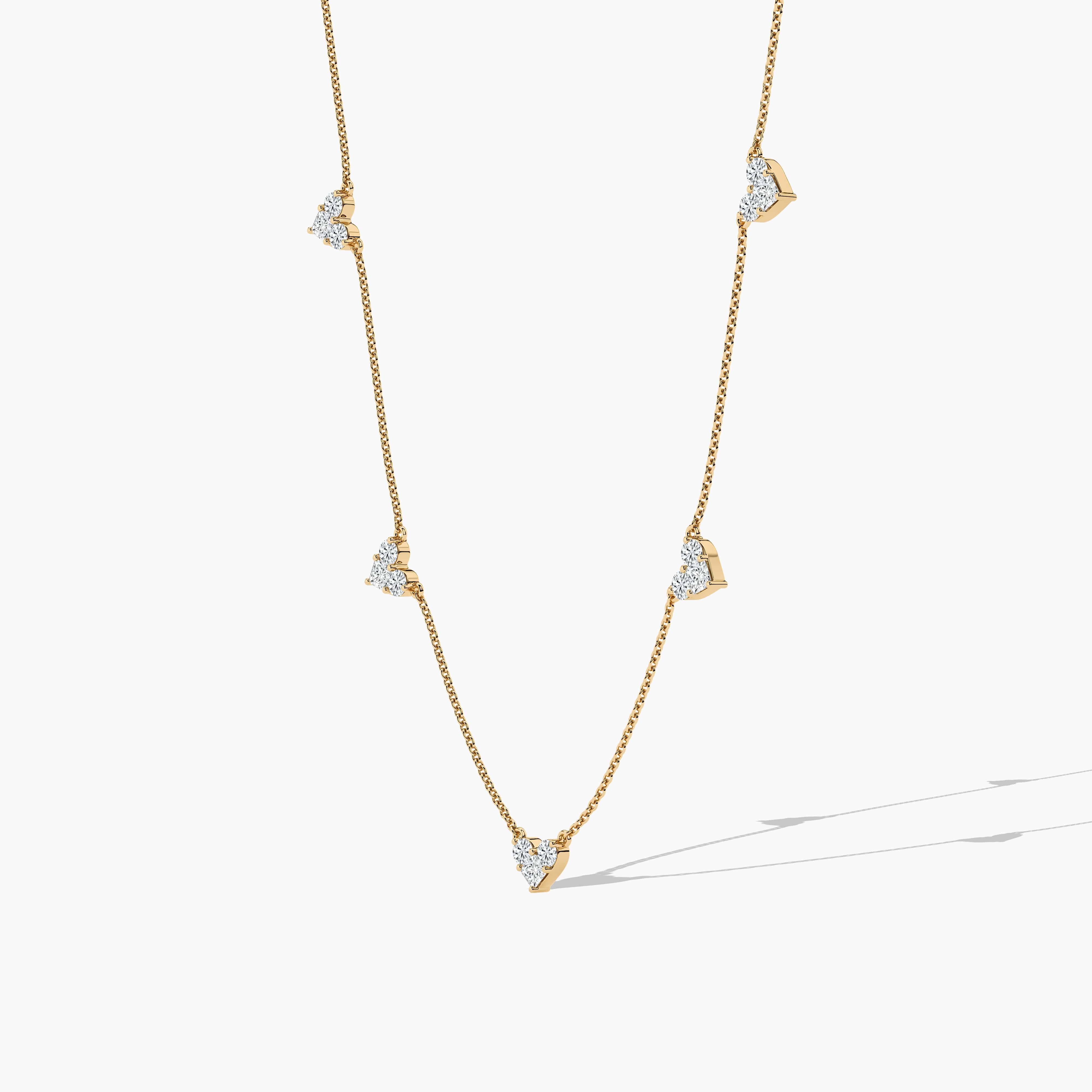 lab grown diamond necklace​