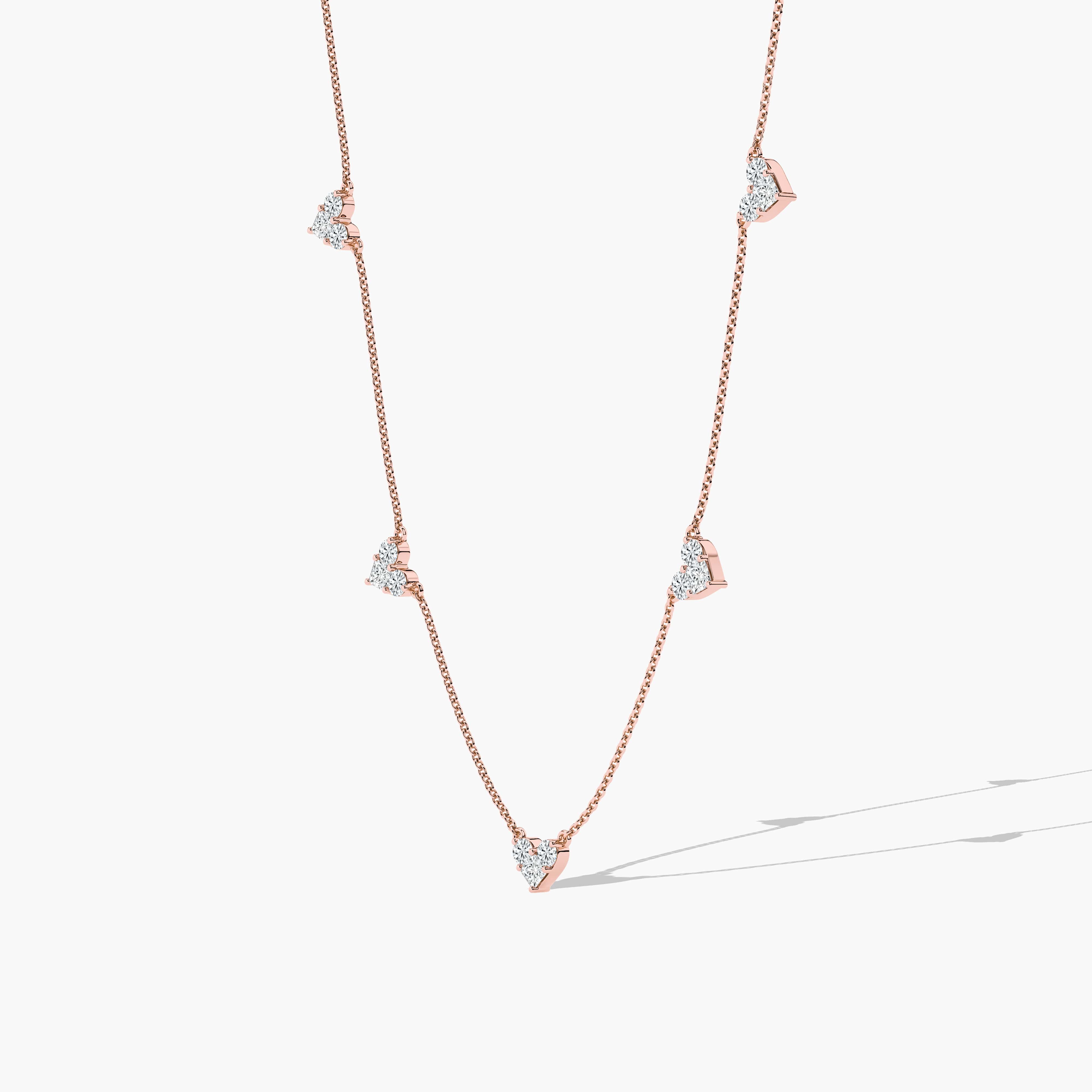 lab created diamond necklaces