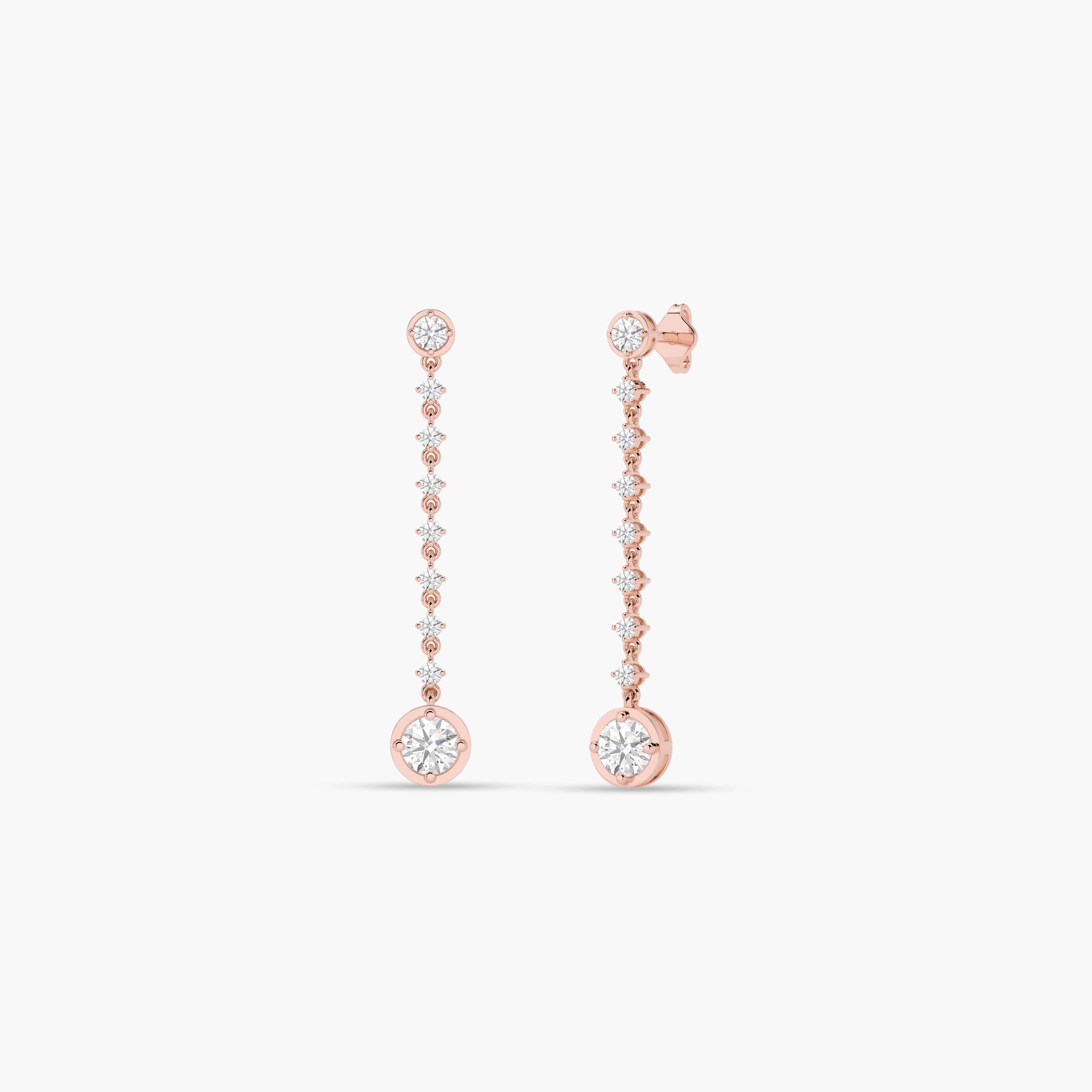 diamond drop earrings​