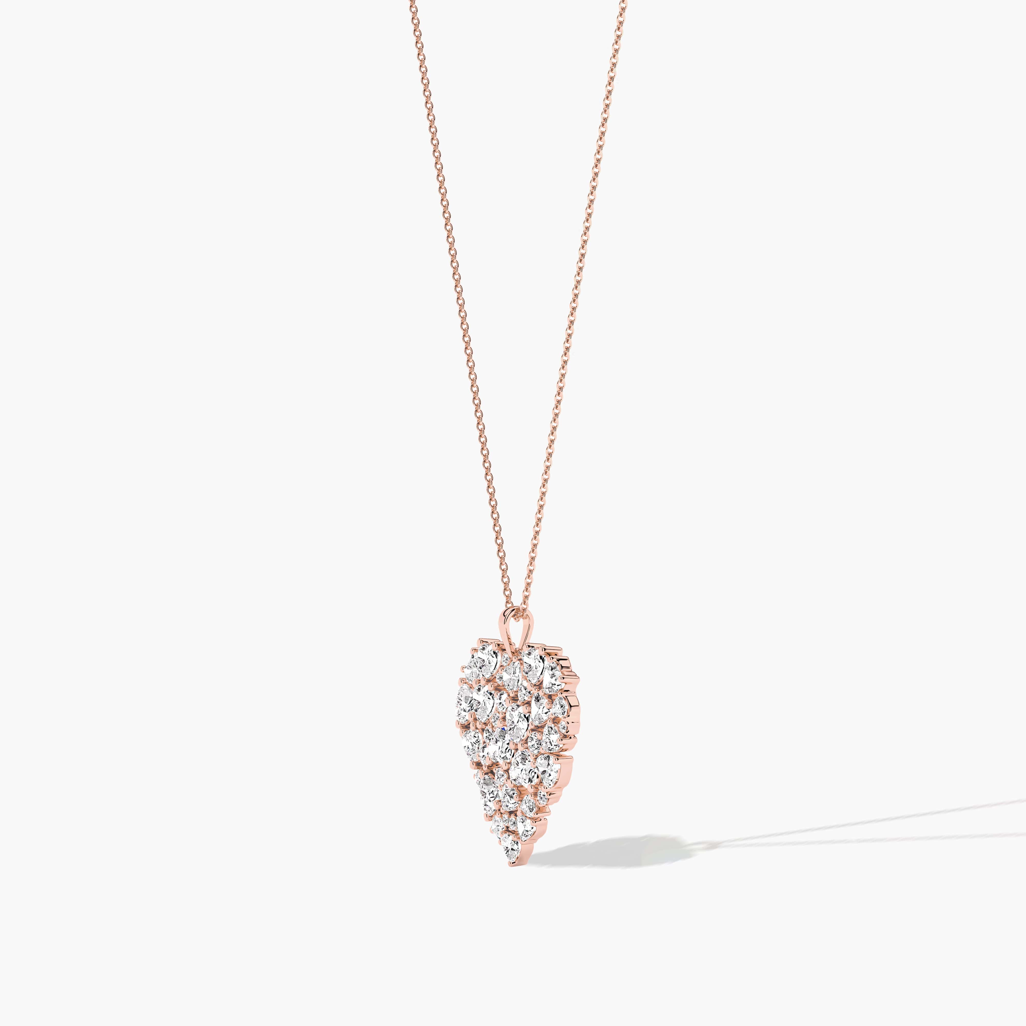 pave diamond necklaces