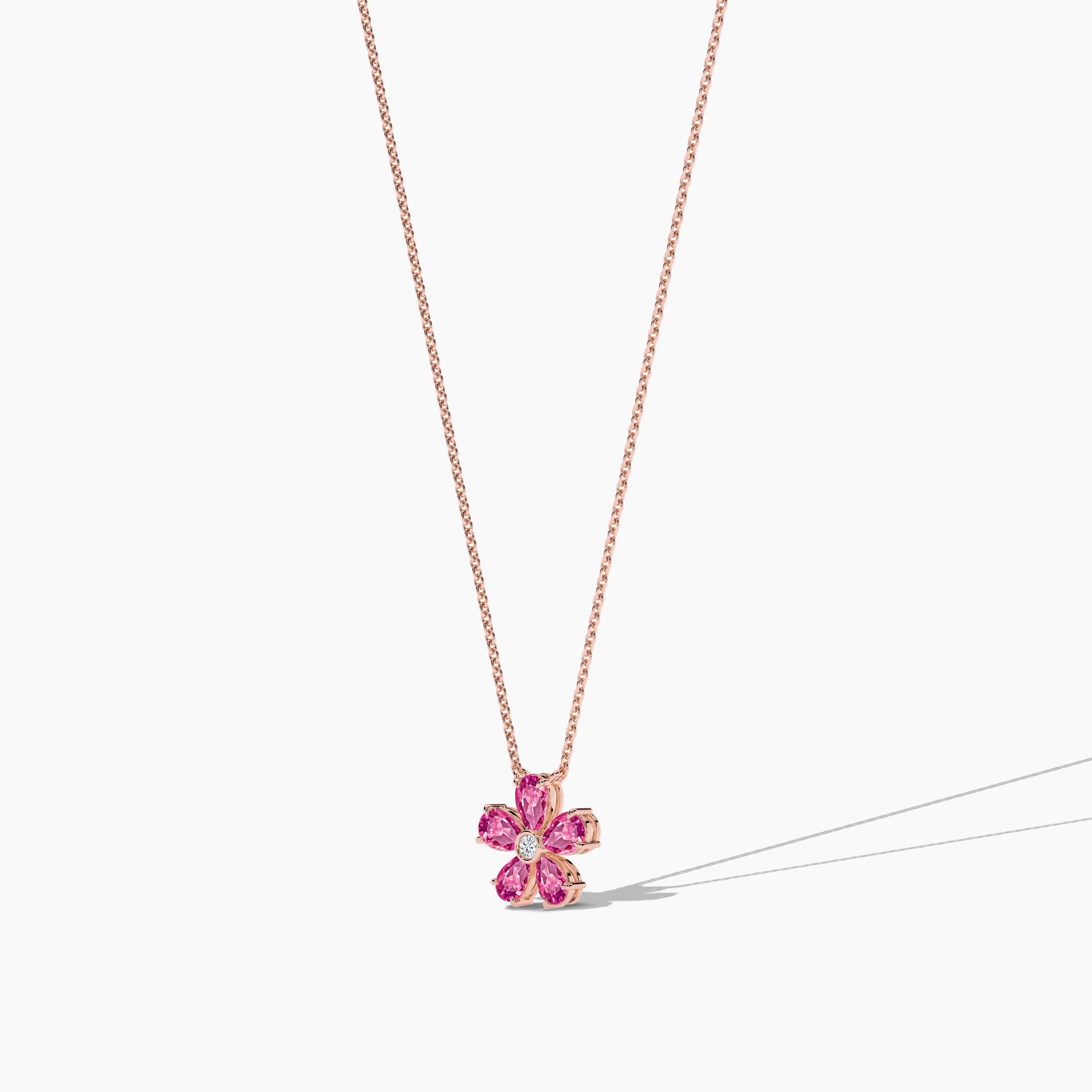 flower pendant necklace​