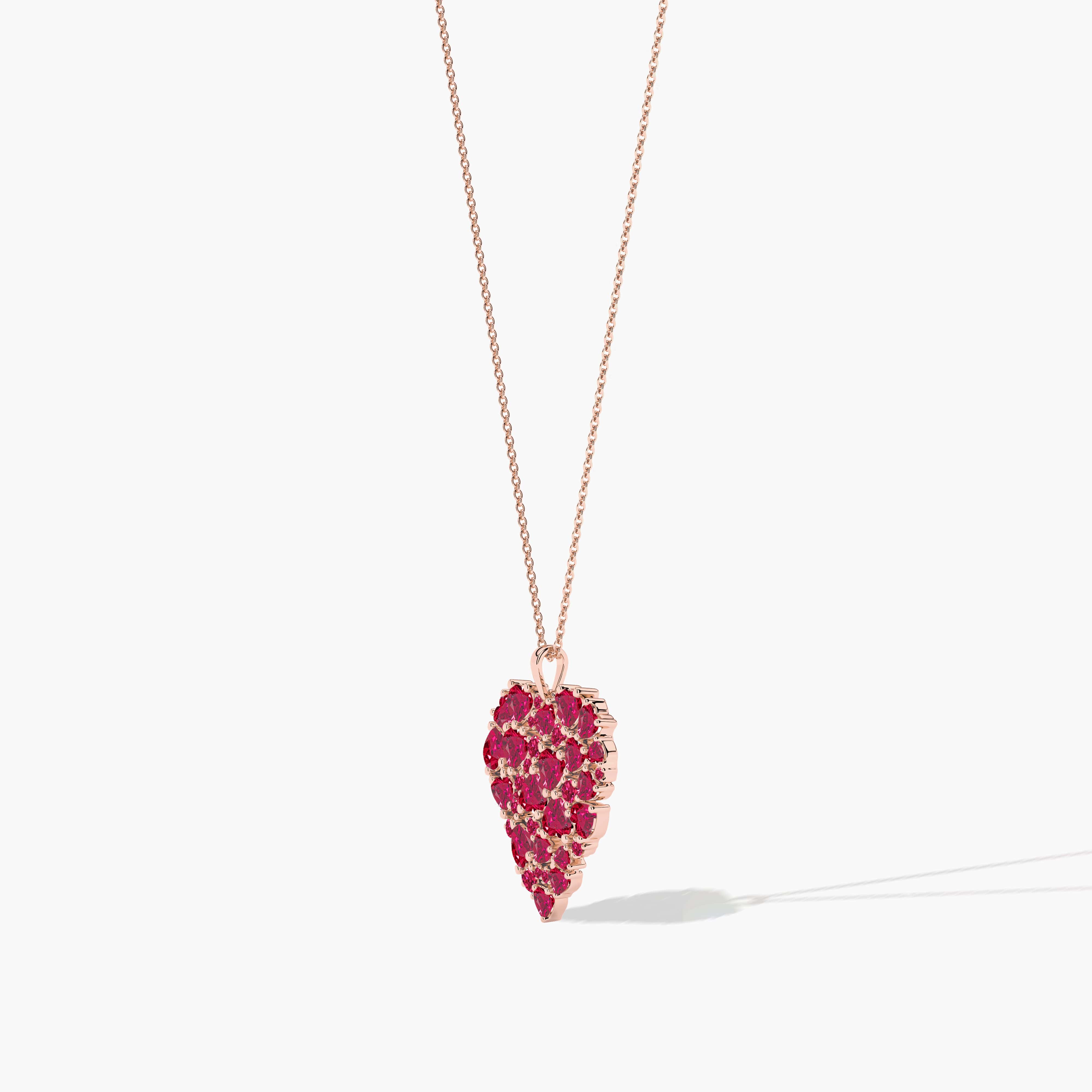 diamond necklace ruby