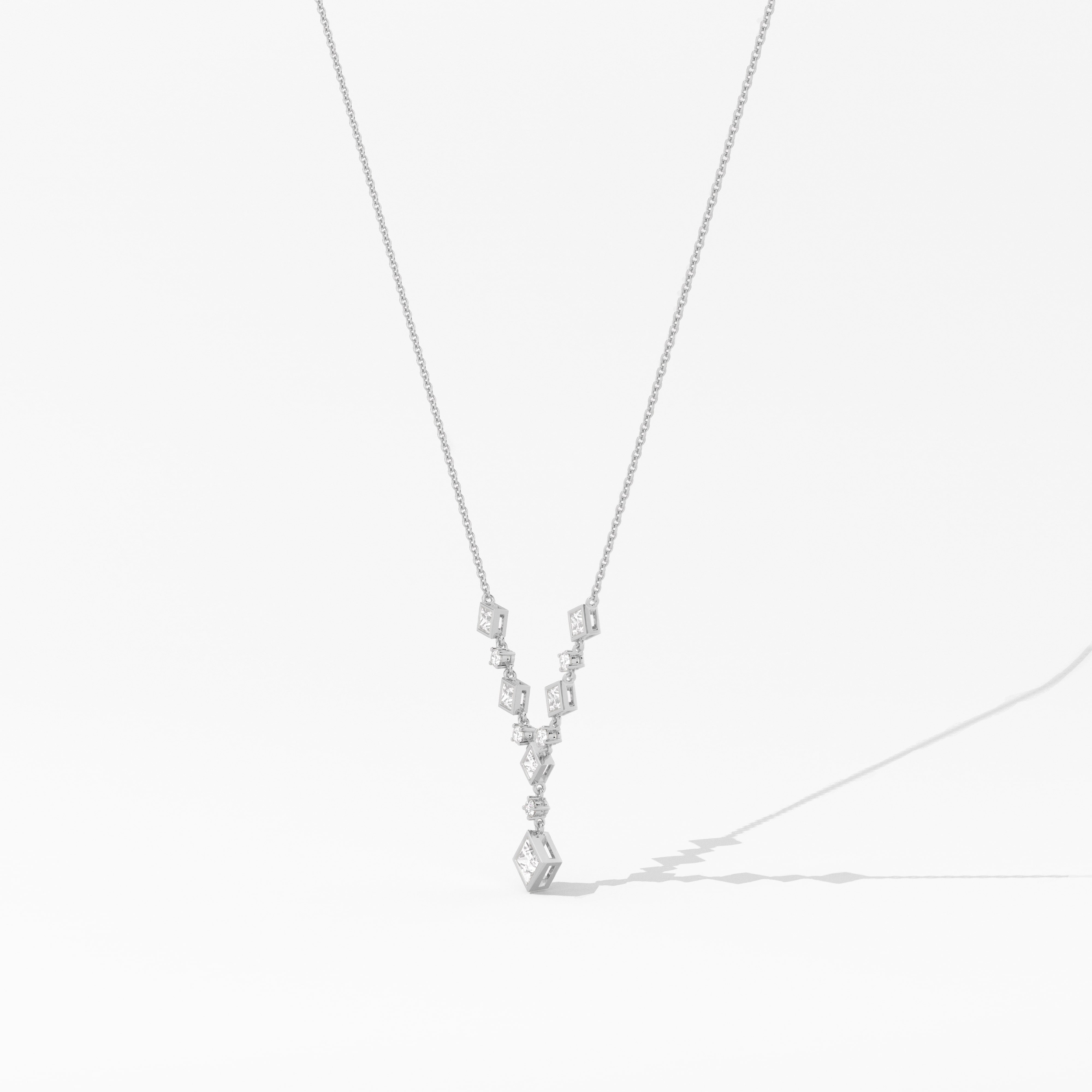 14k diamond lariat necklace 