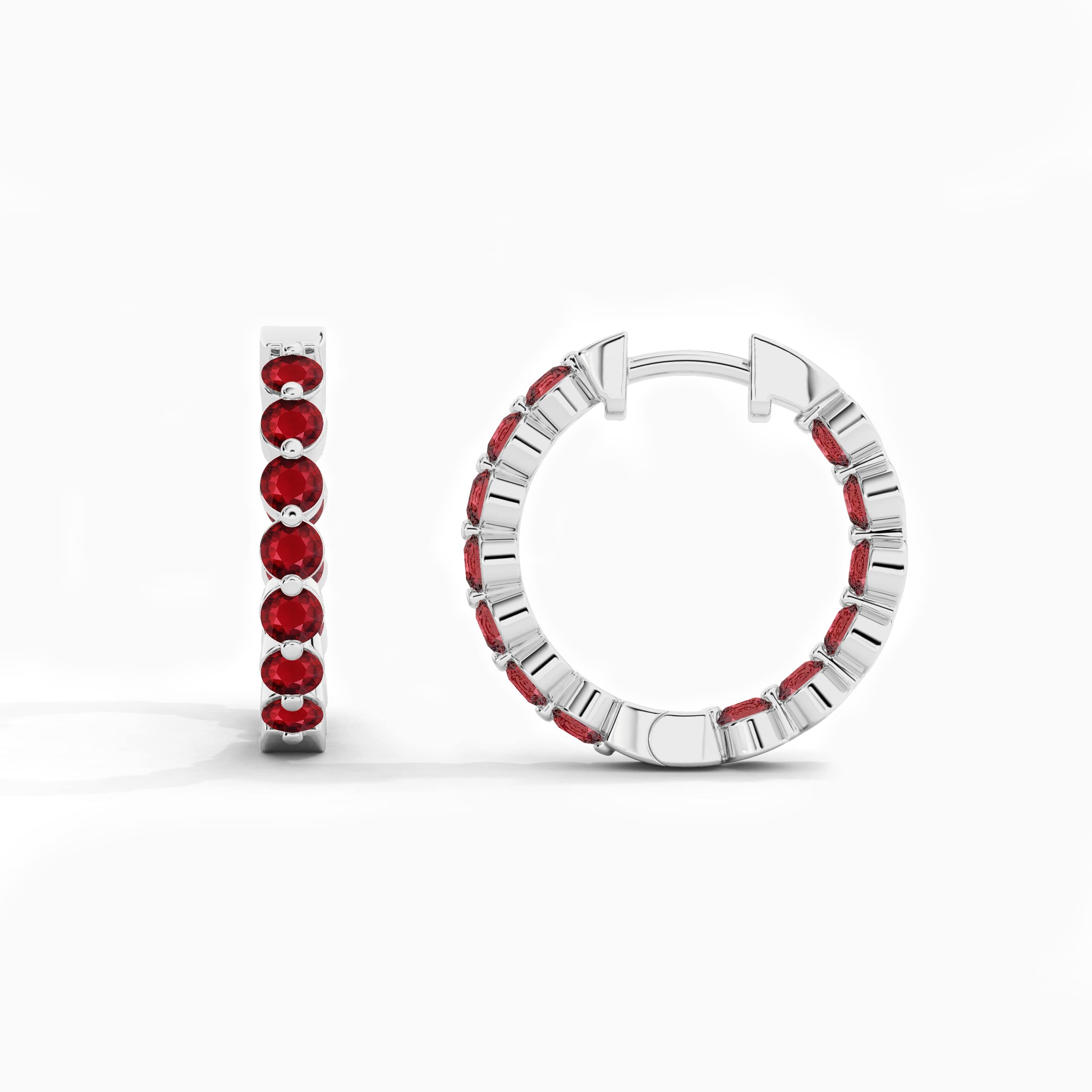 silver earrings hoops