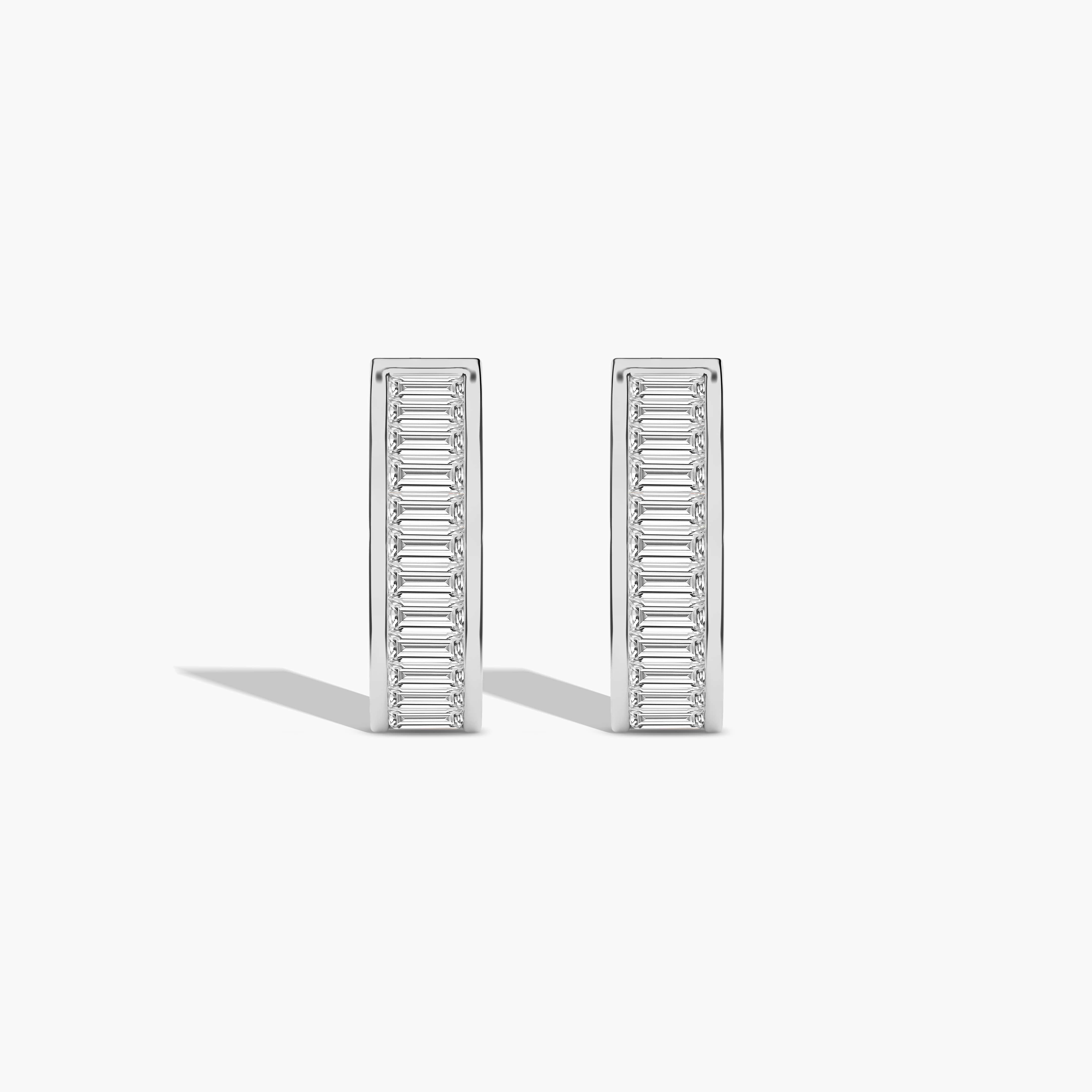 silver earrings hoops​