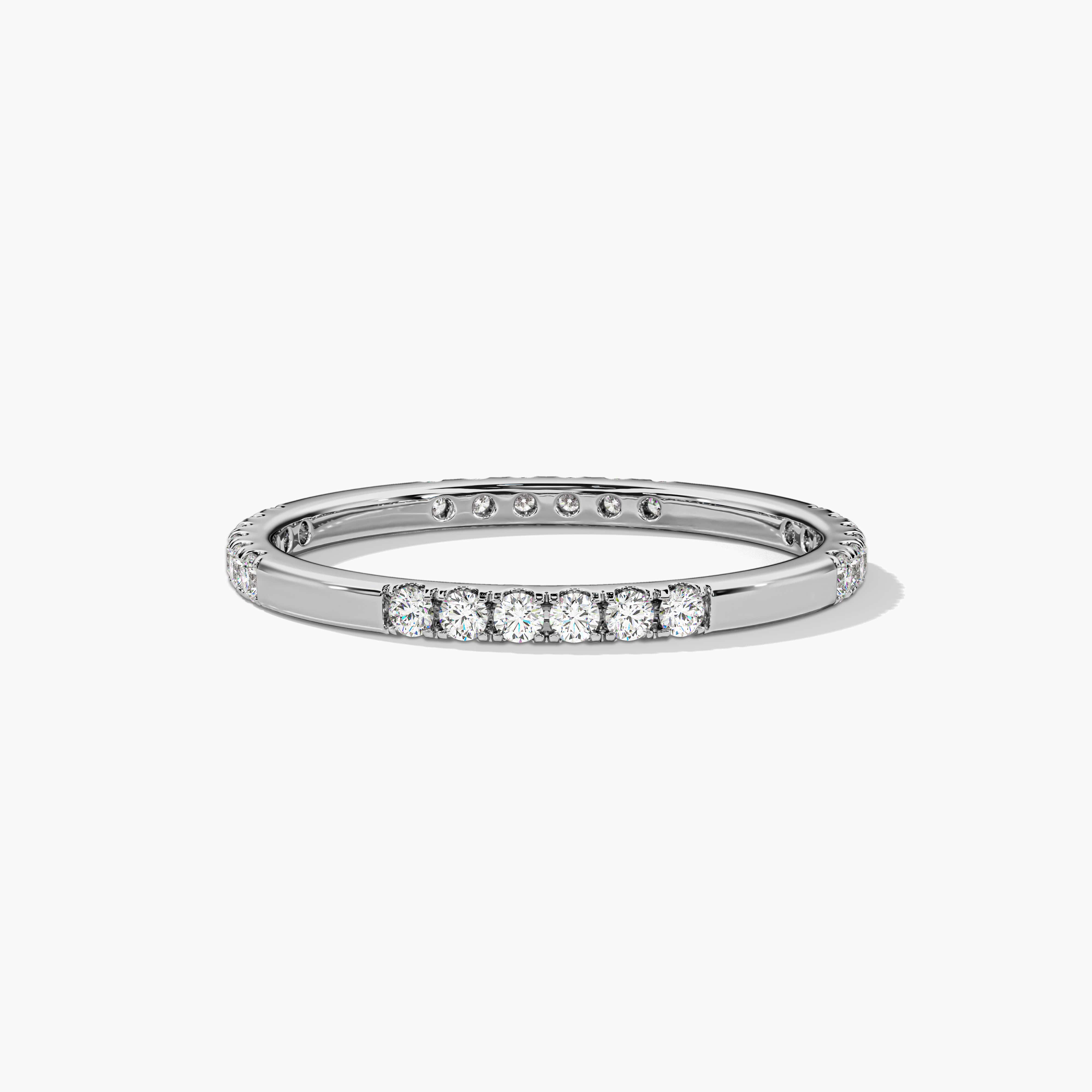 stacking ring white gold
