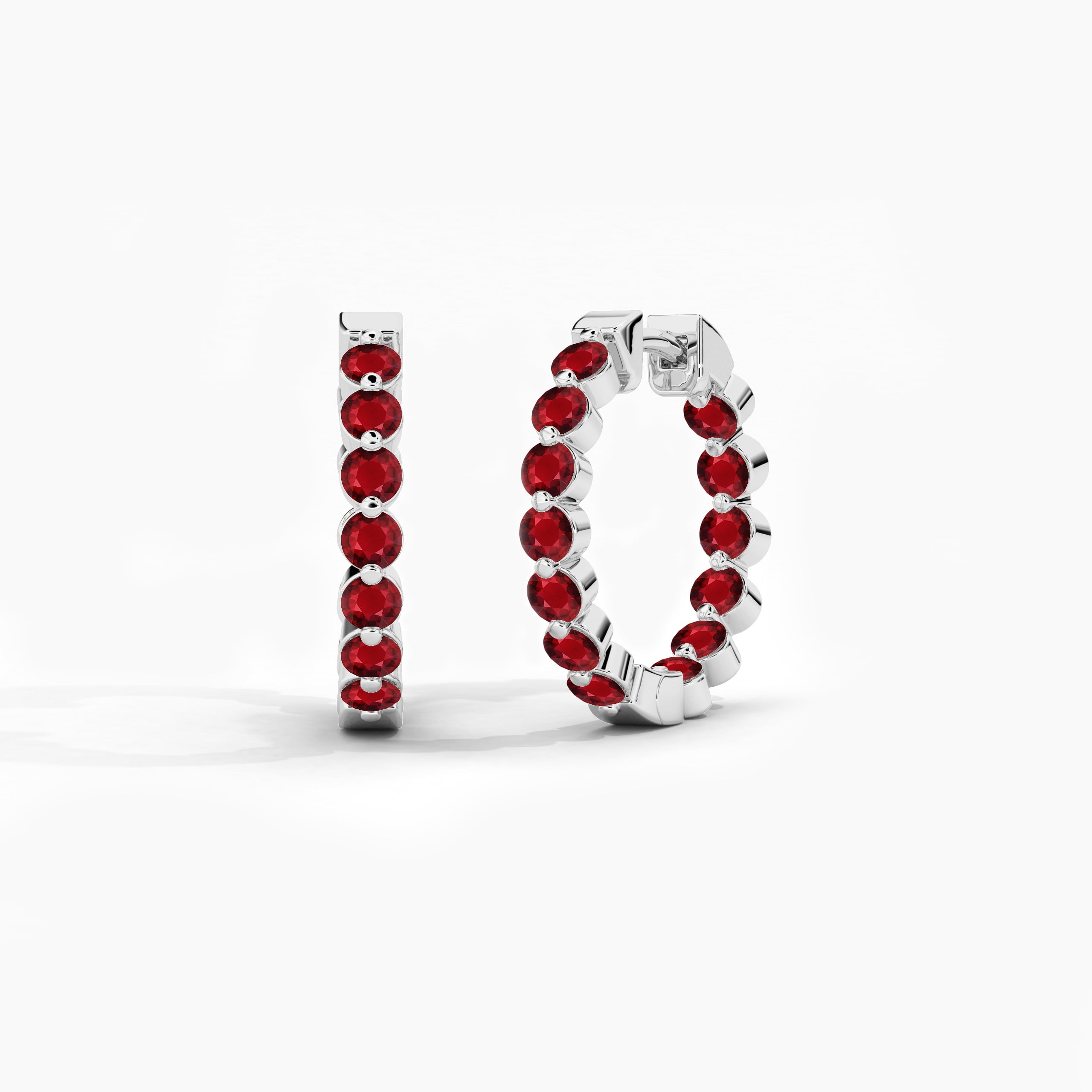 sterling silver hoop earrings​