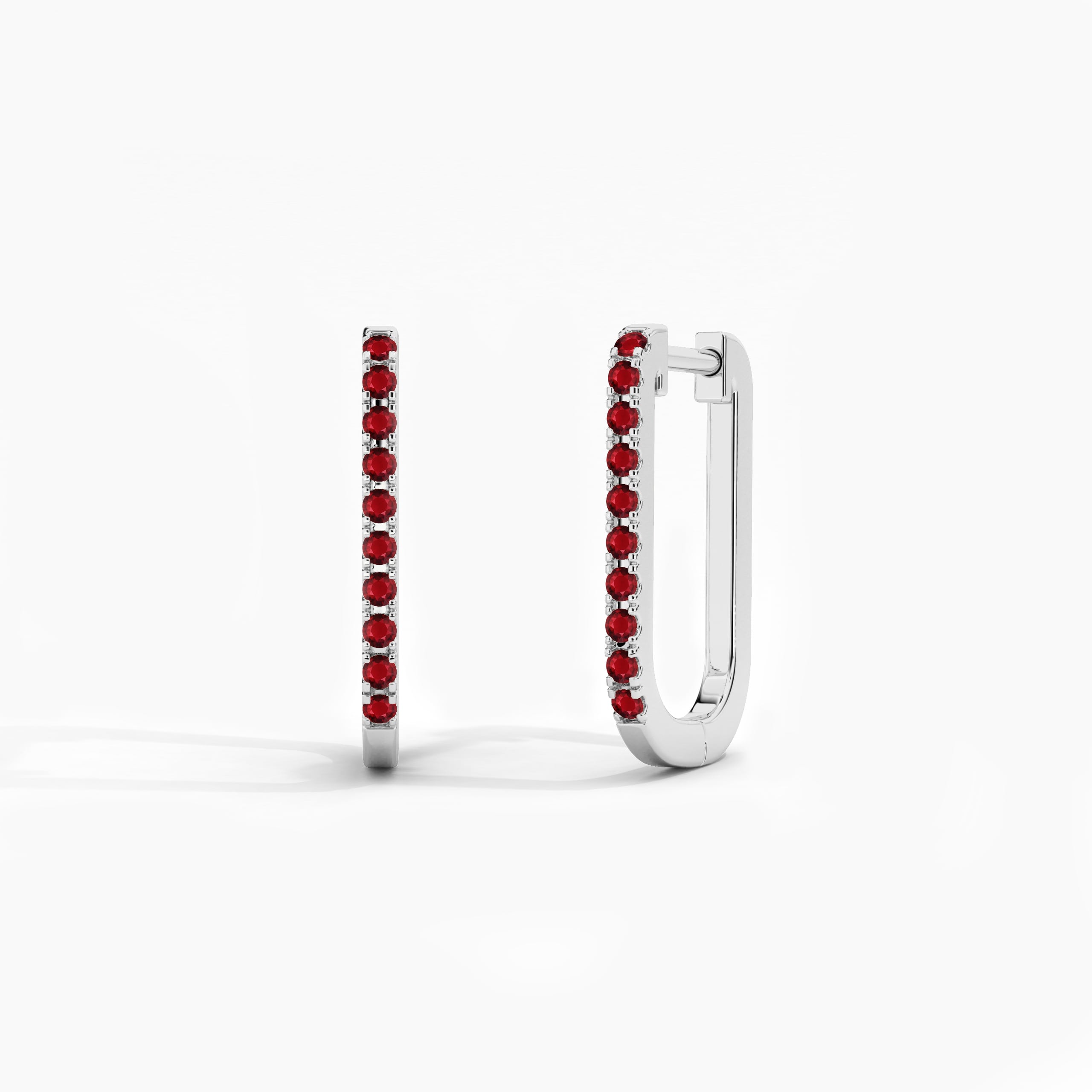 sterling silver paperclip earrings​