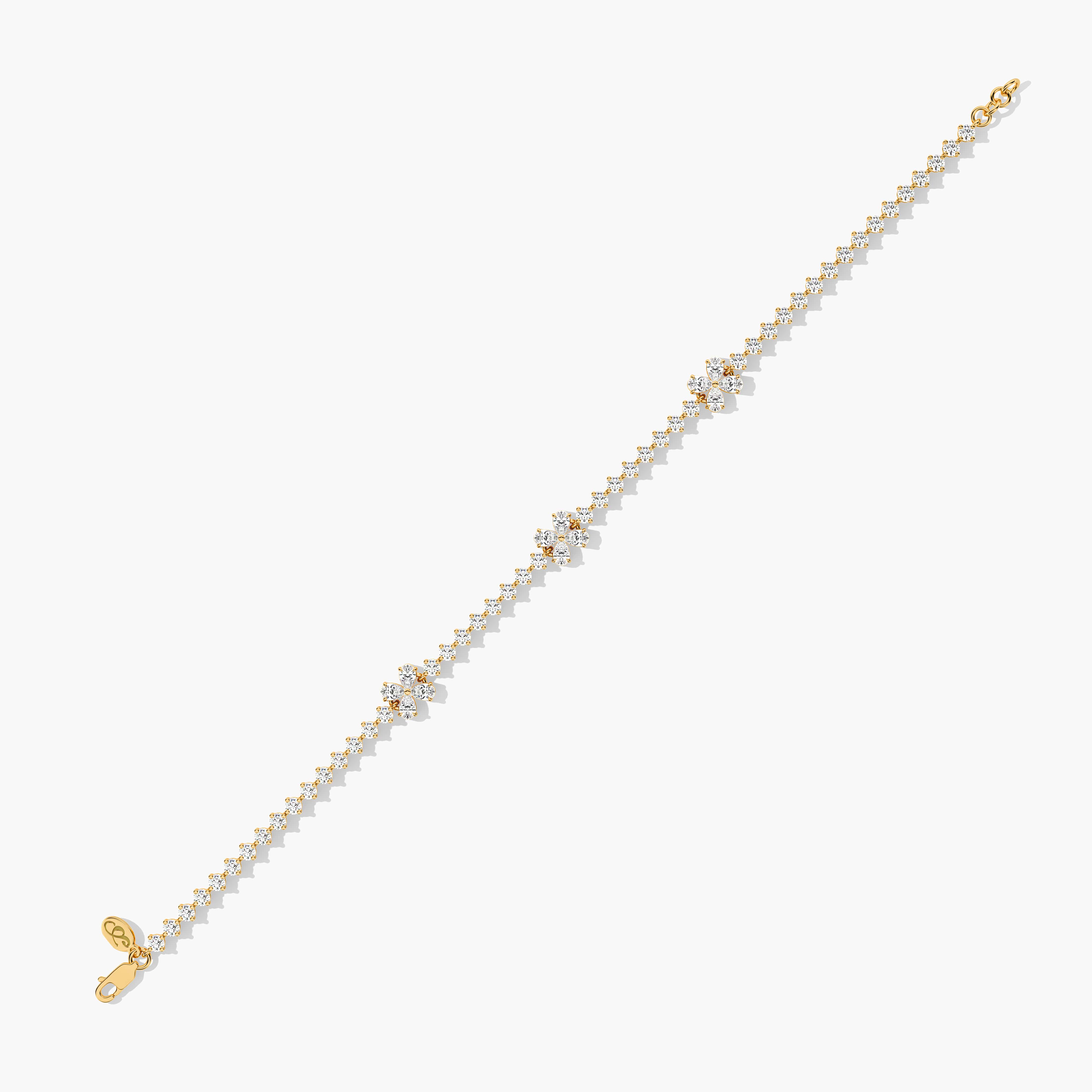 thin gold tennis bracelet