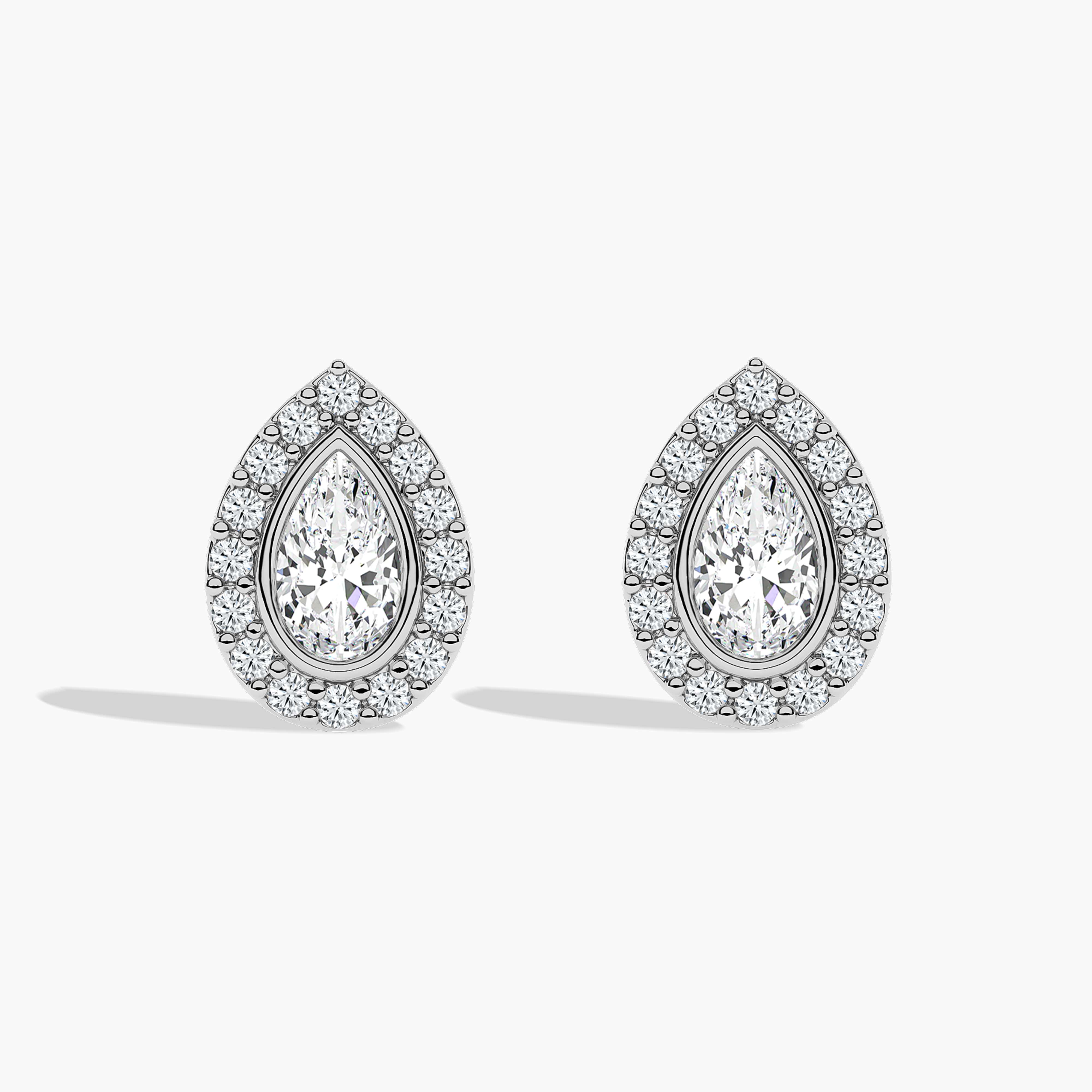 teardrop diamond earrings