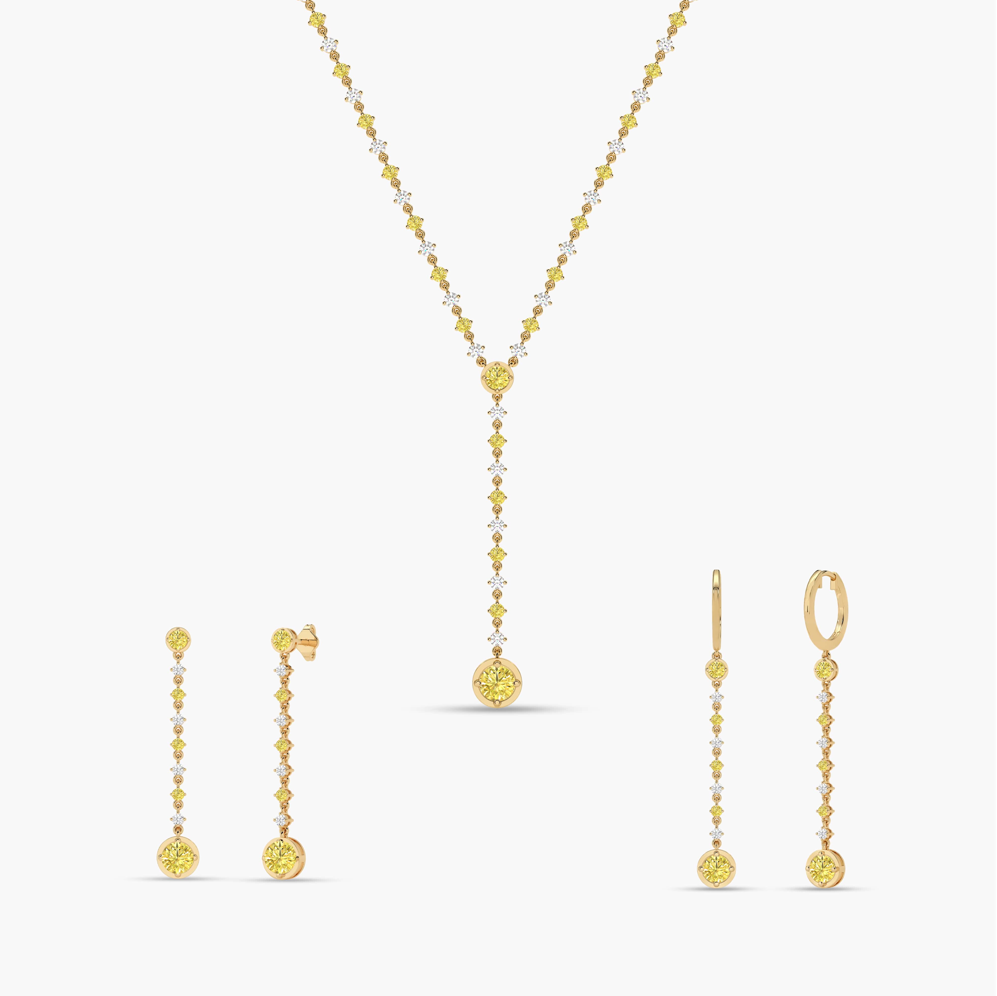 tennis necklace gold