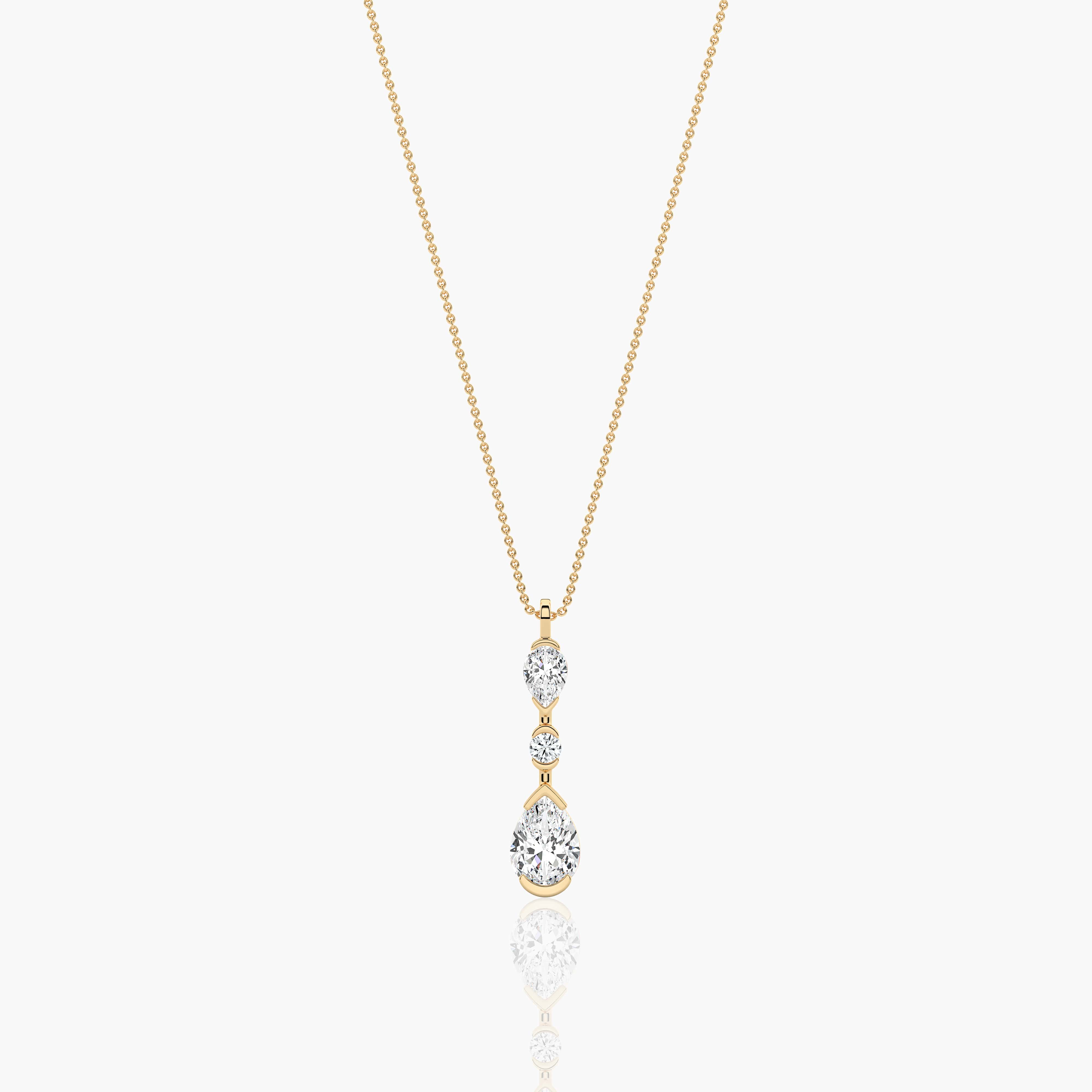 diamond pendant necklace gold