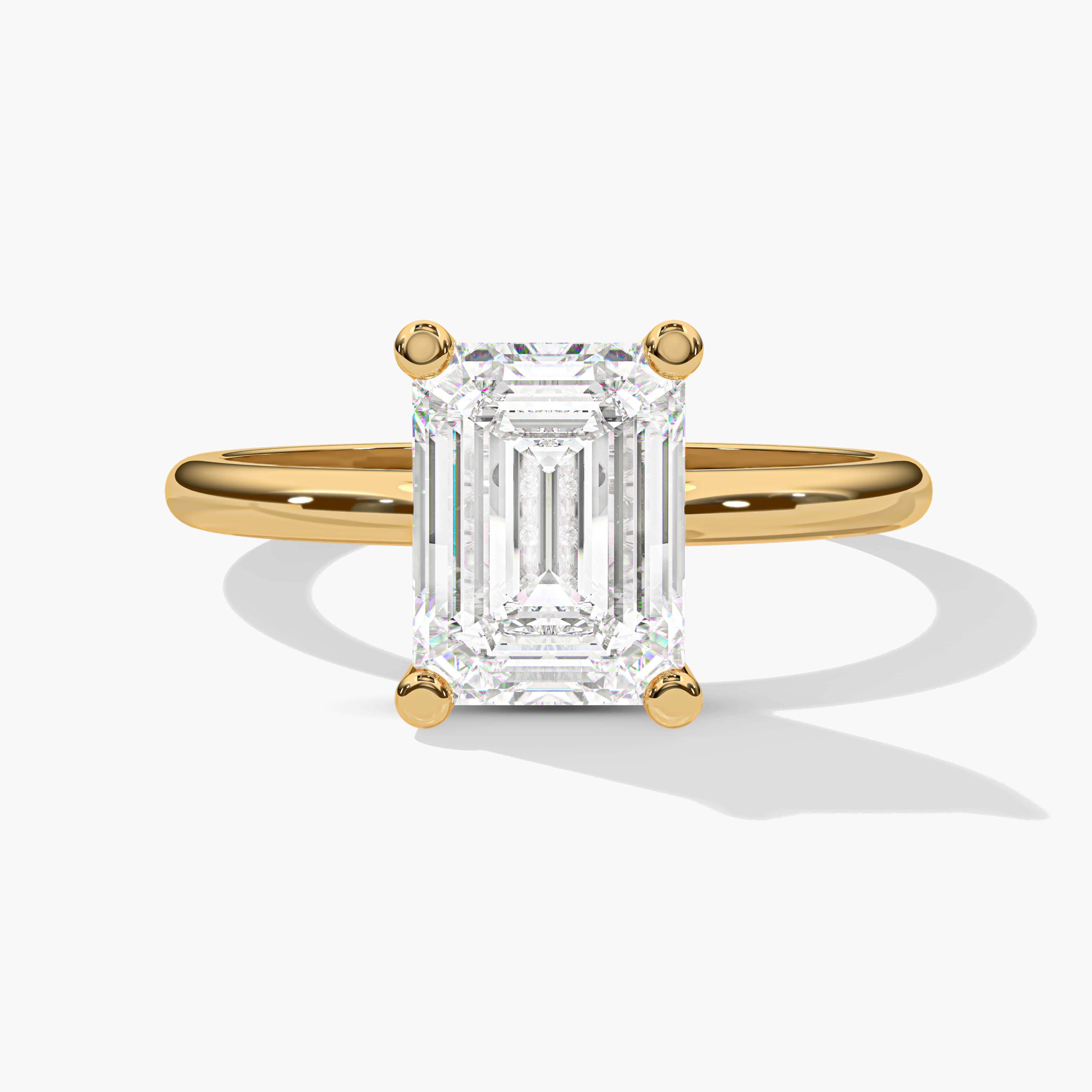 emerald hidden halo ring USA