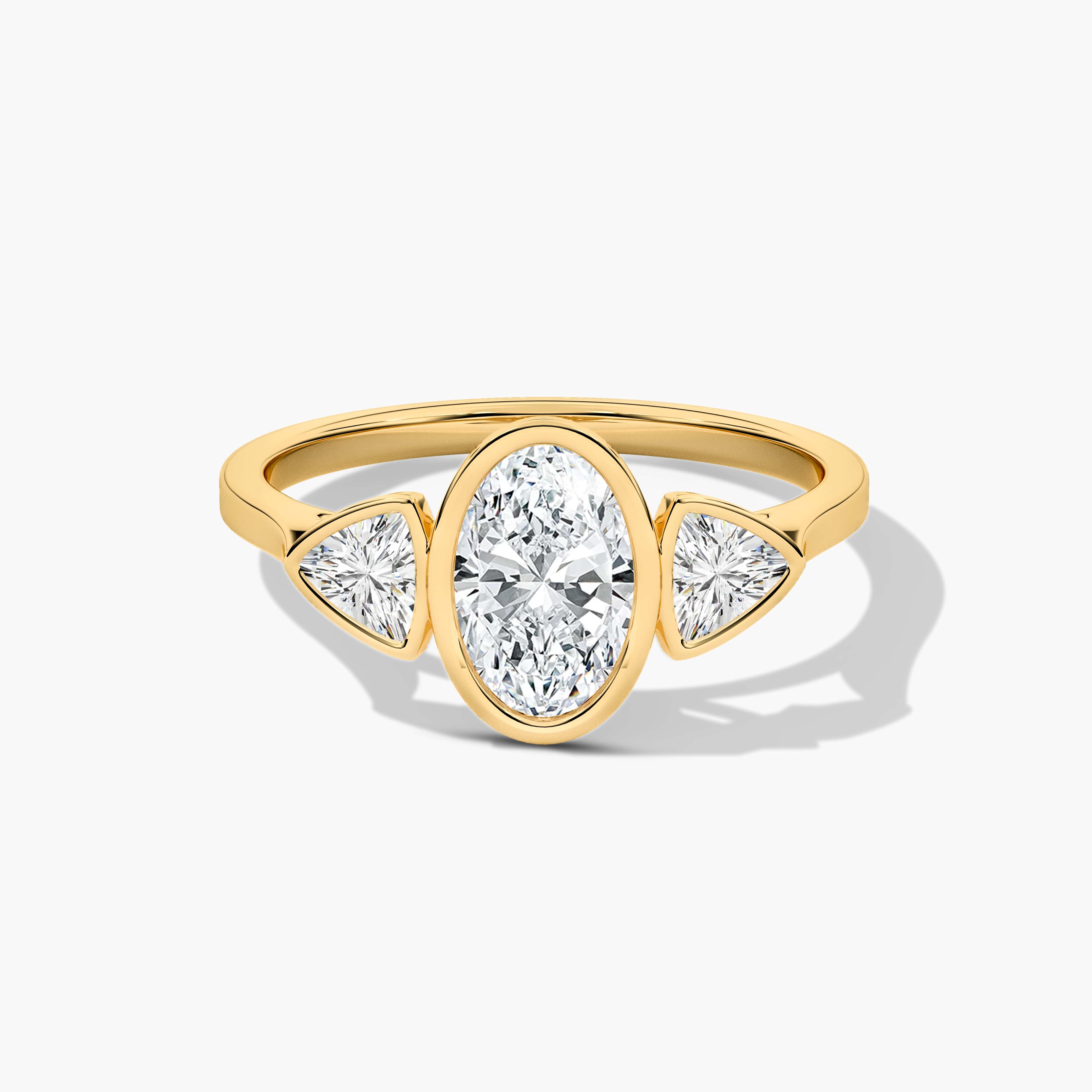 three stone diamond ring​