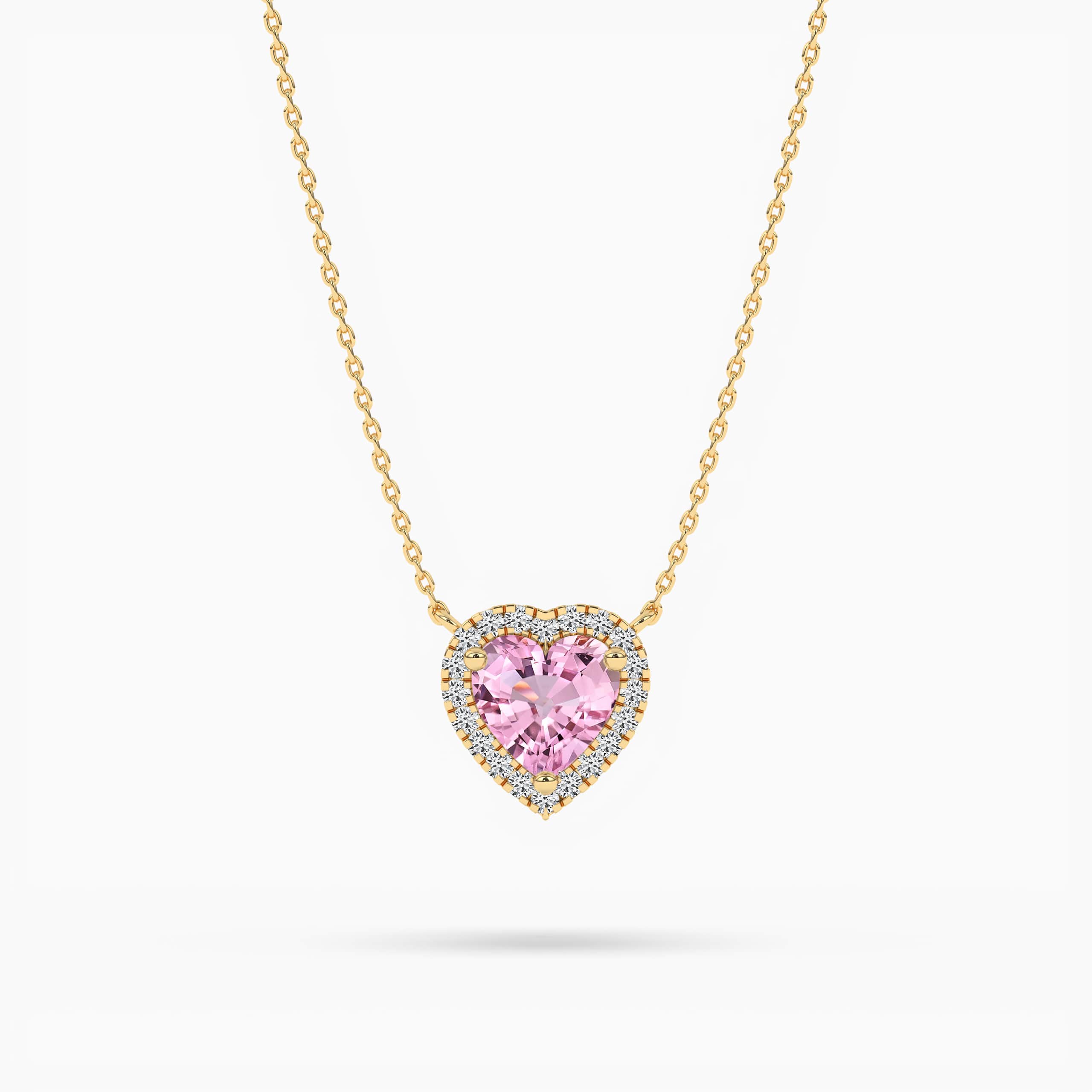 halo diamond necklace​