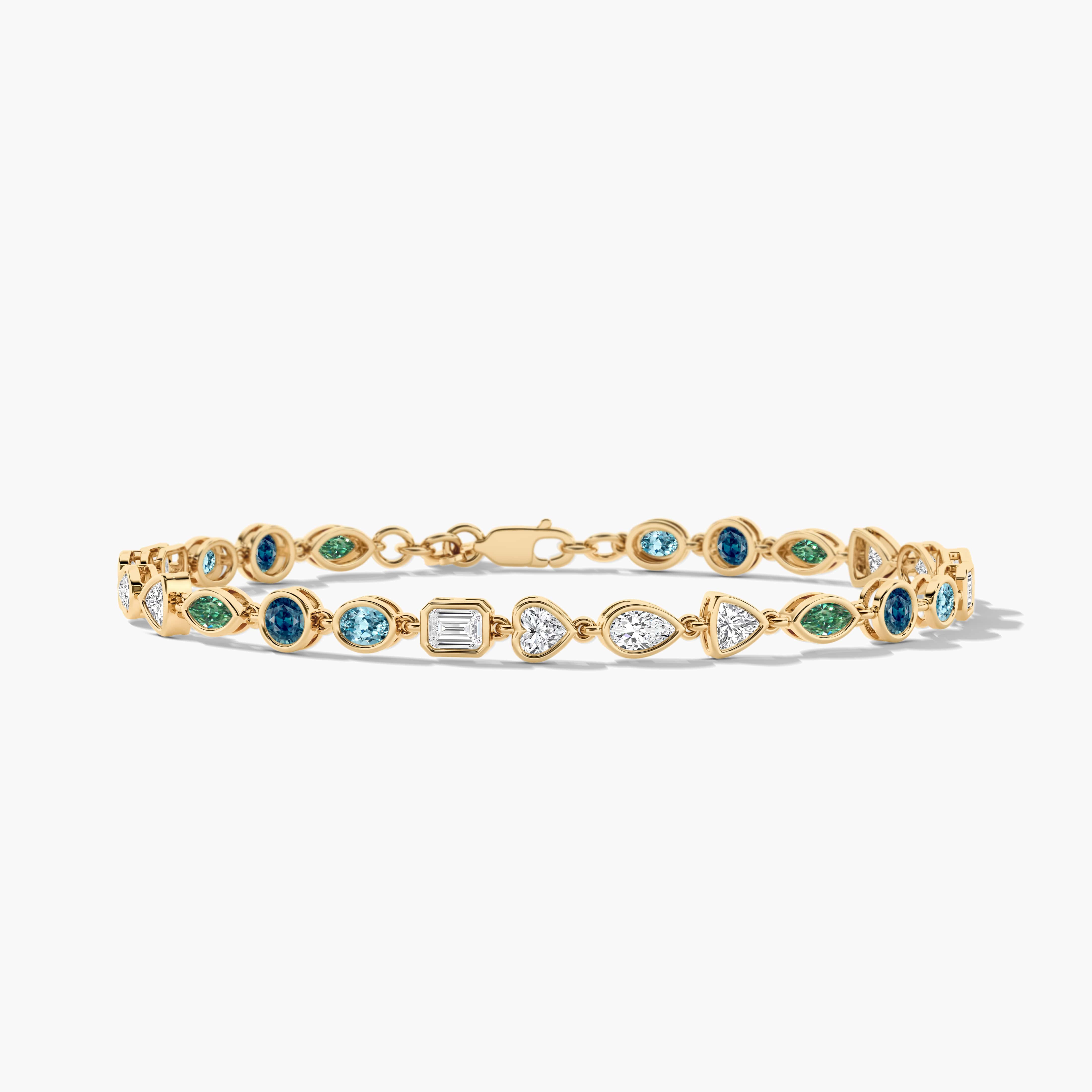 diamond gold tennis bracelet