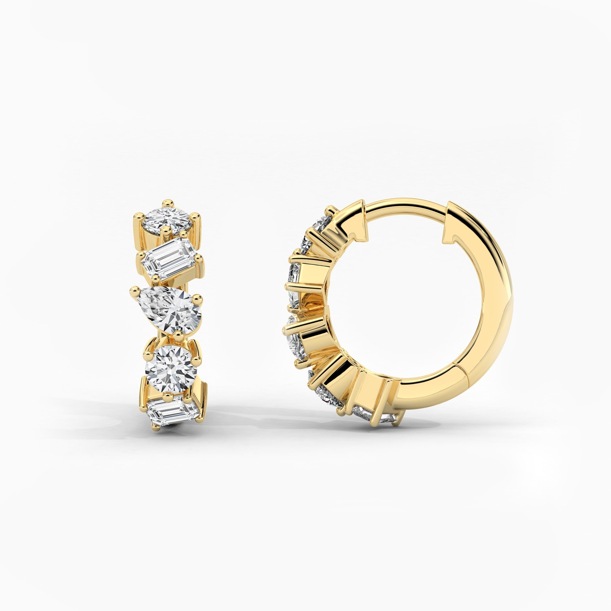 designer gold hoop earrings