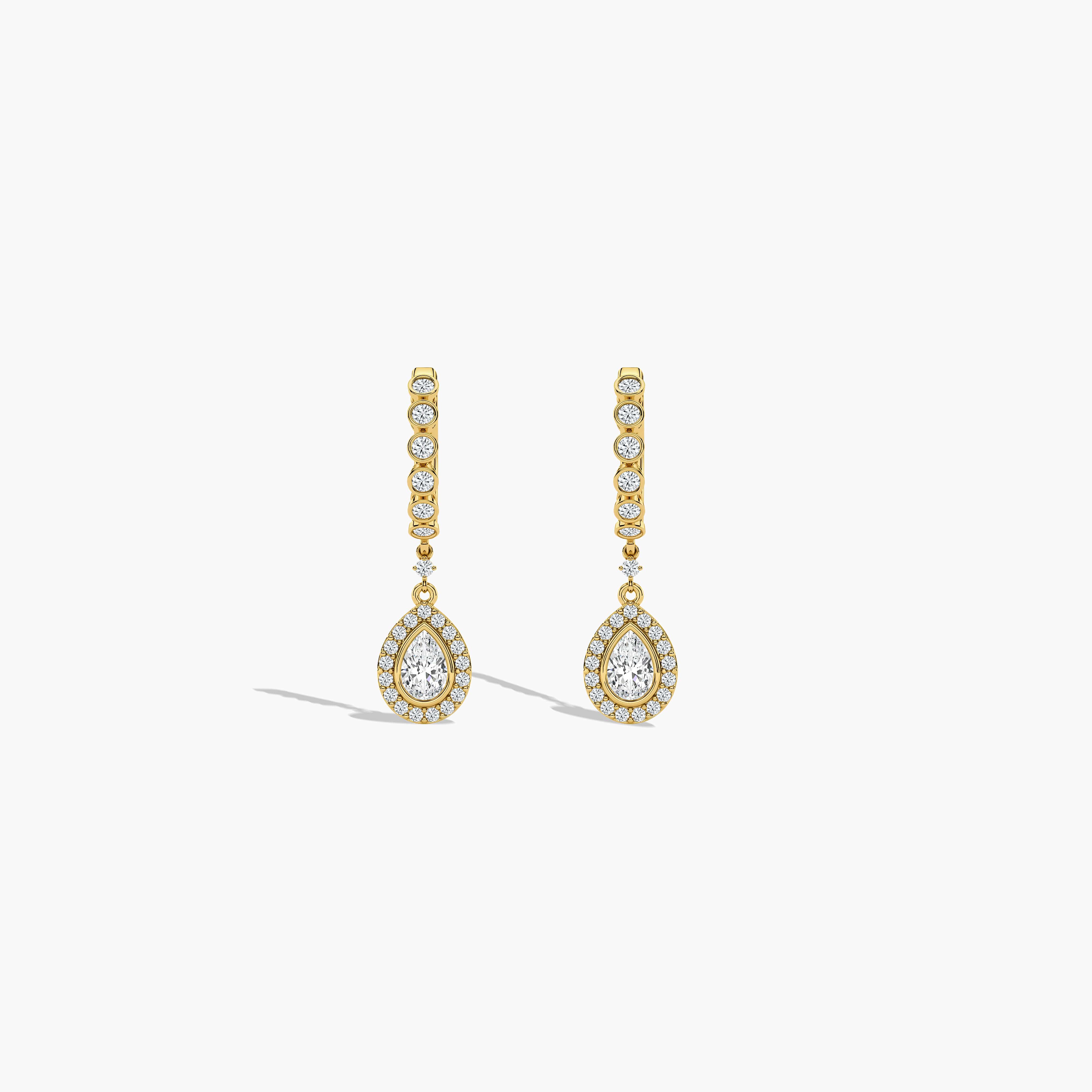 small diamond hoop earrings