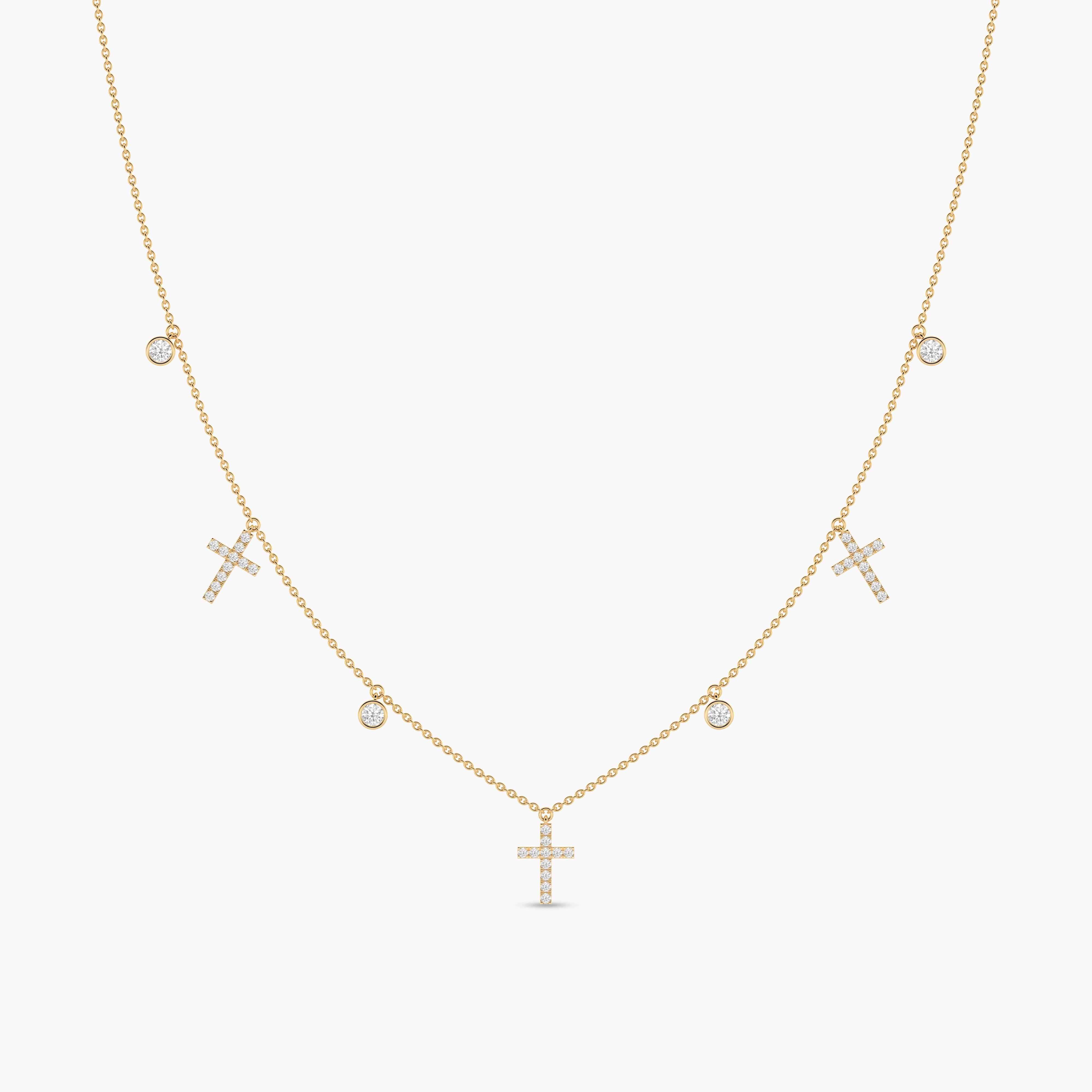 cross necklaces for women gold