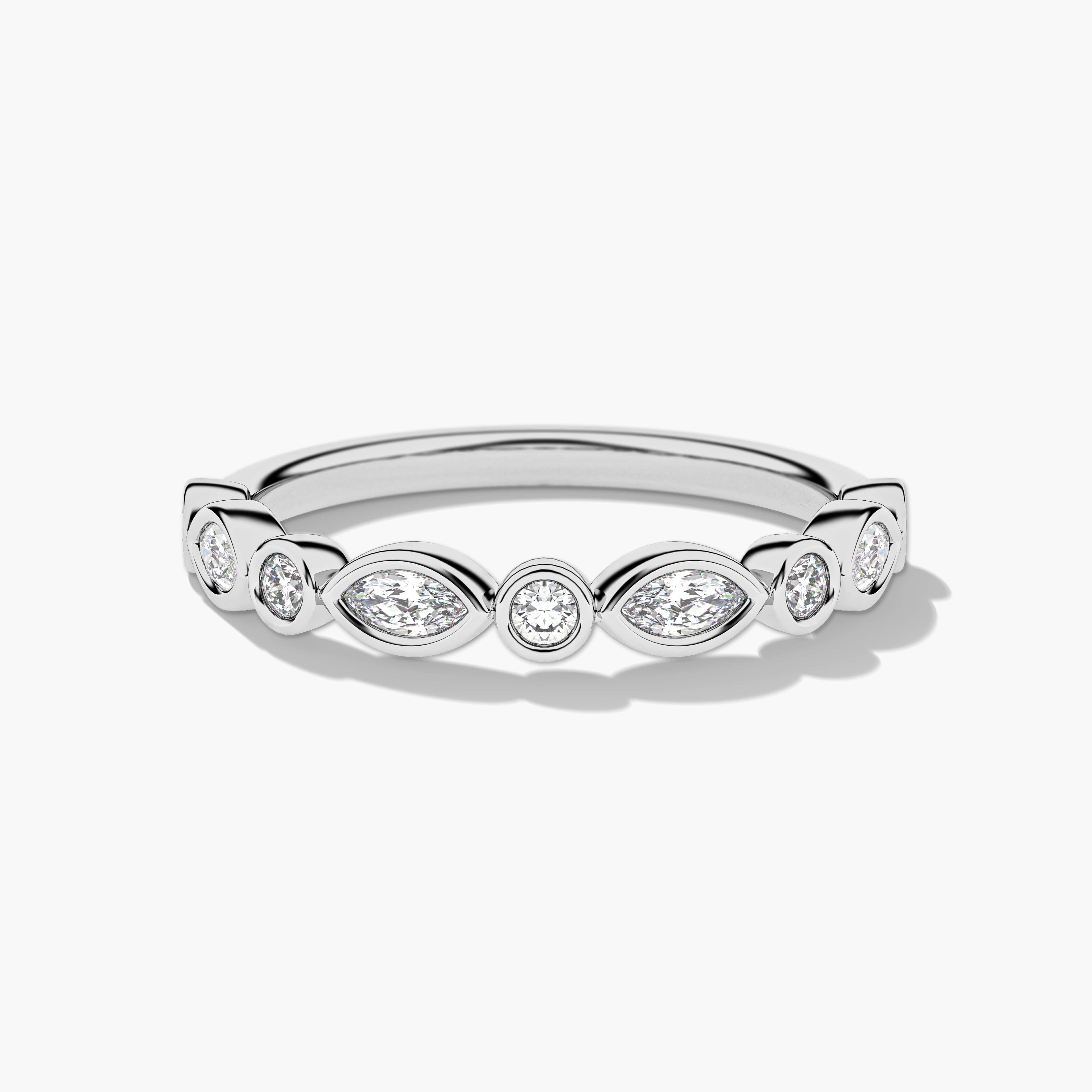 White Gold Wedding Band