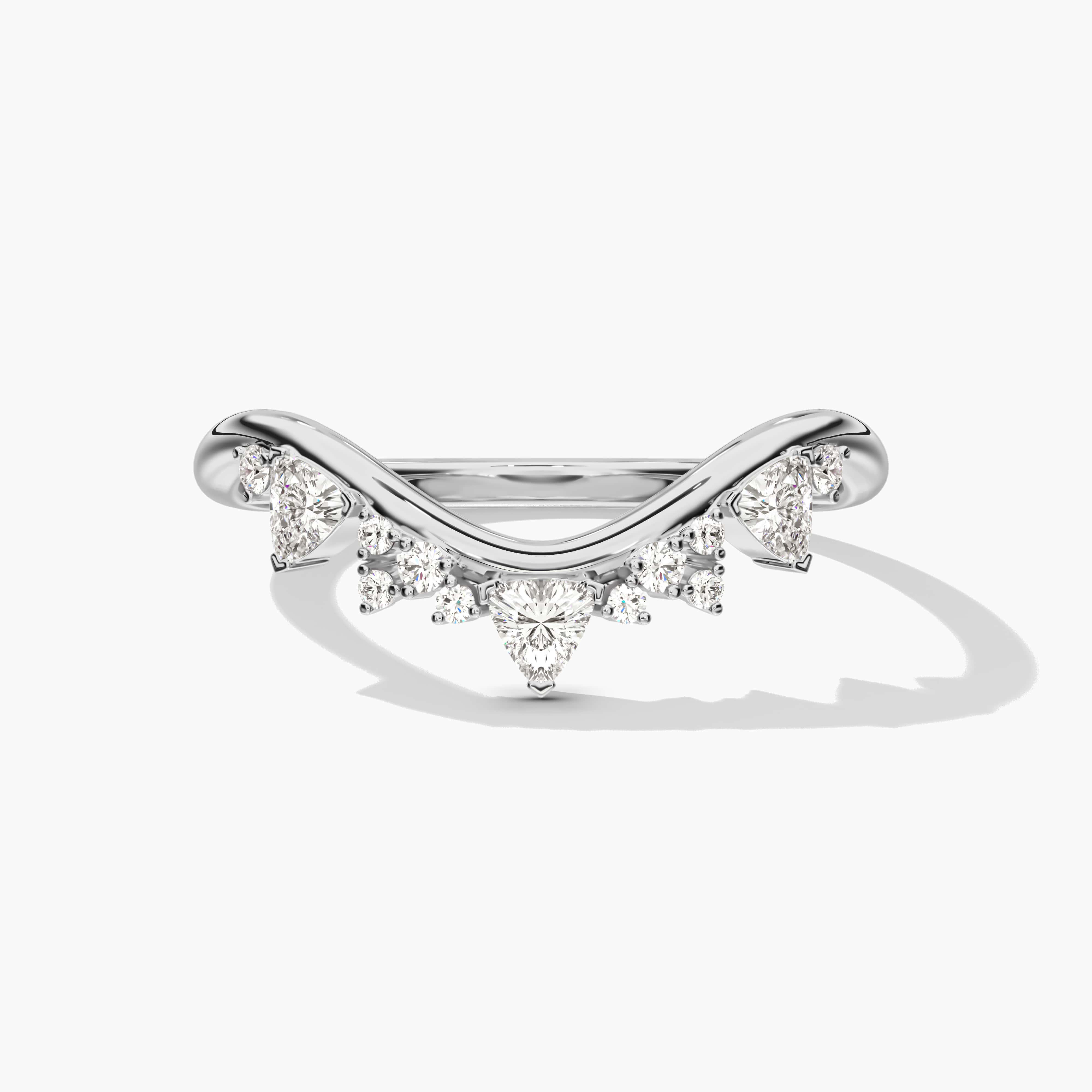 curved wedding band