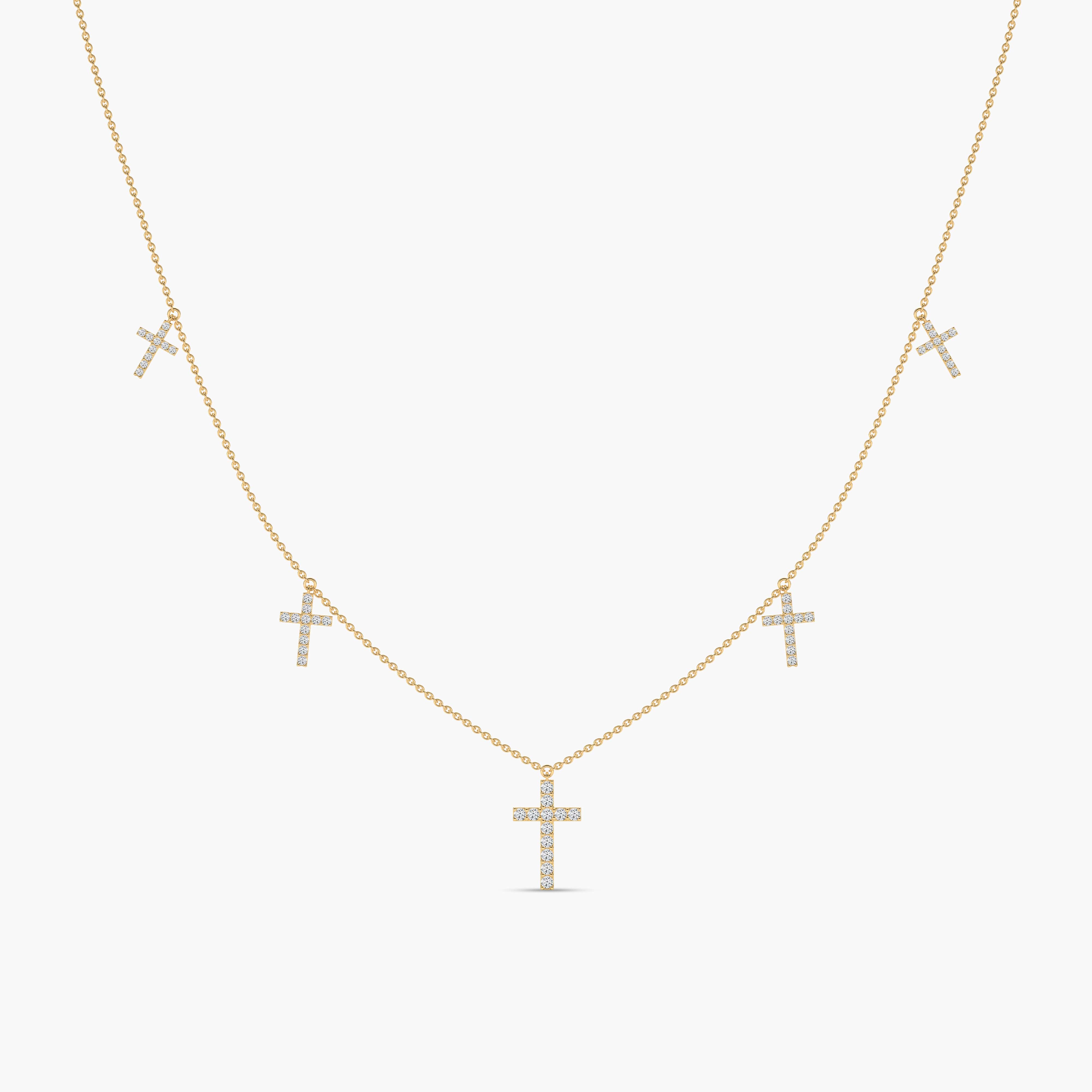 cross dangle necklace