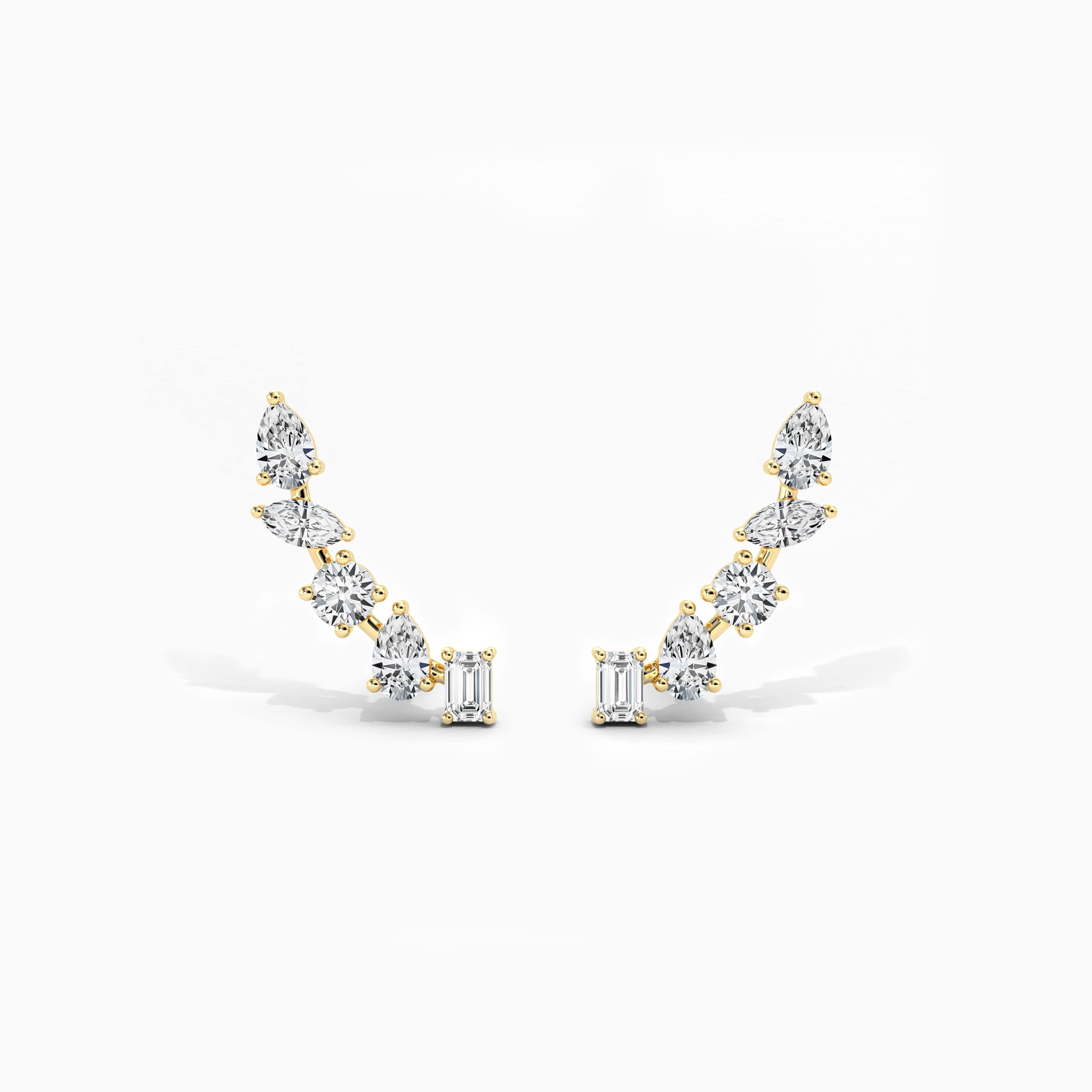 diamond earrings climbers