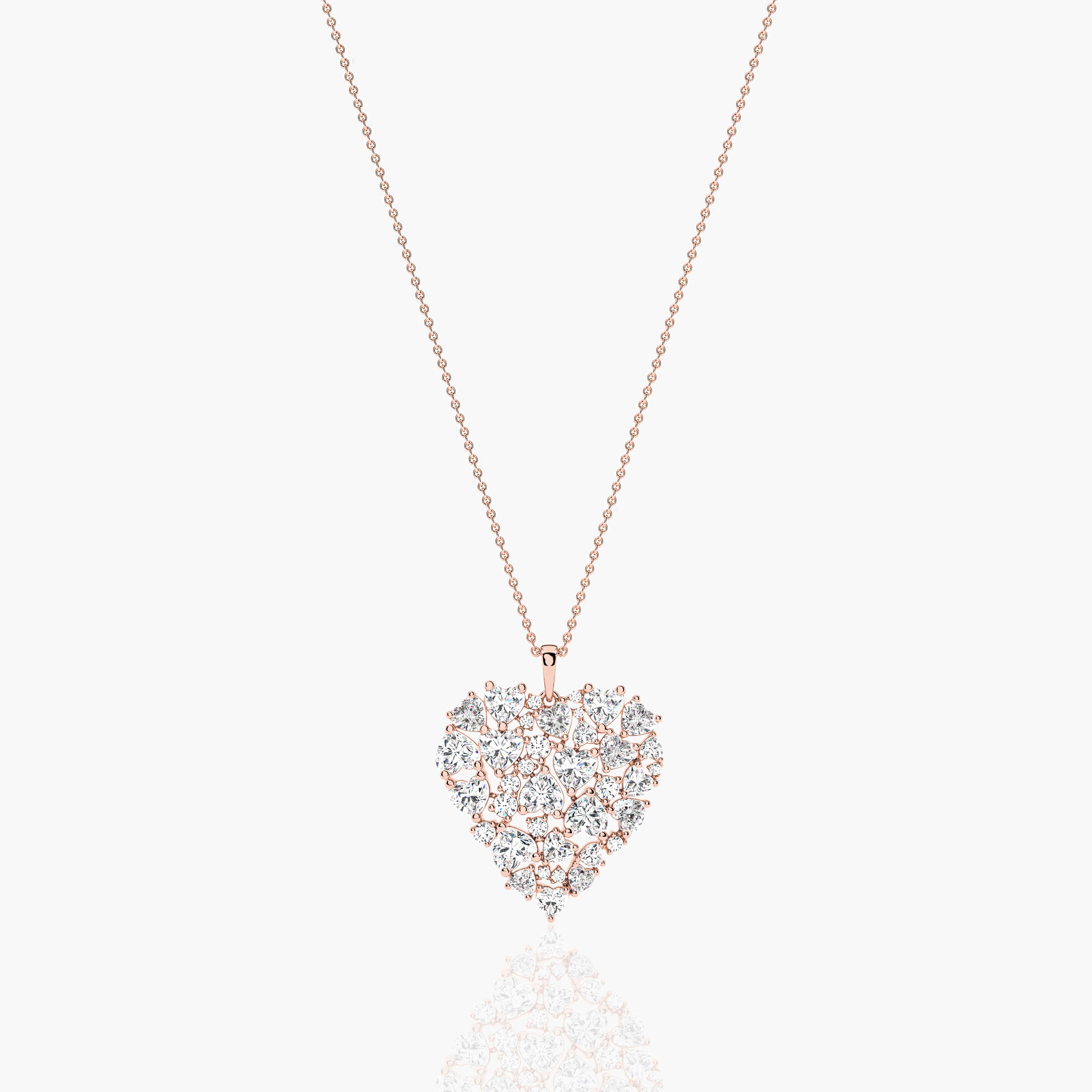 pave pendant diamond necklace​