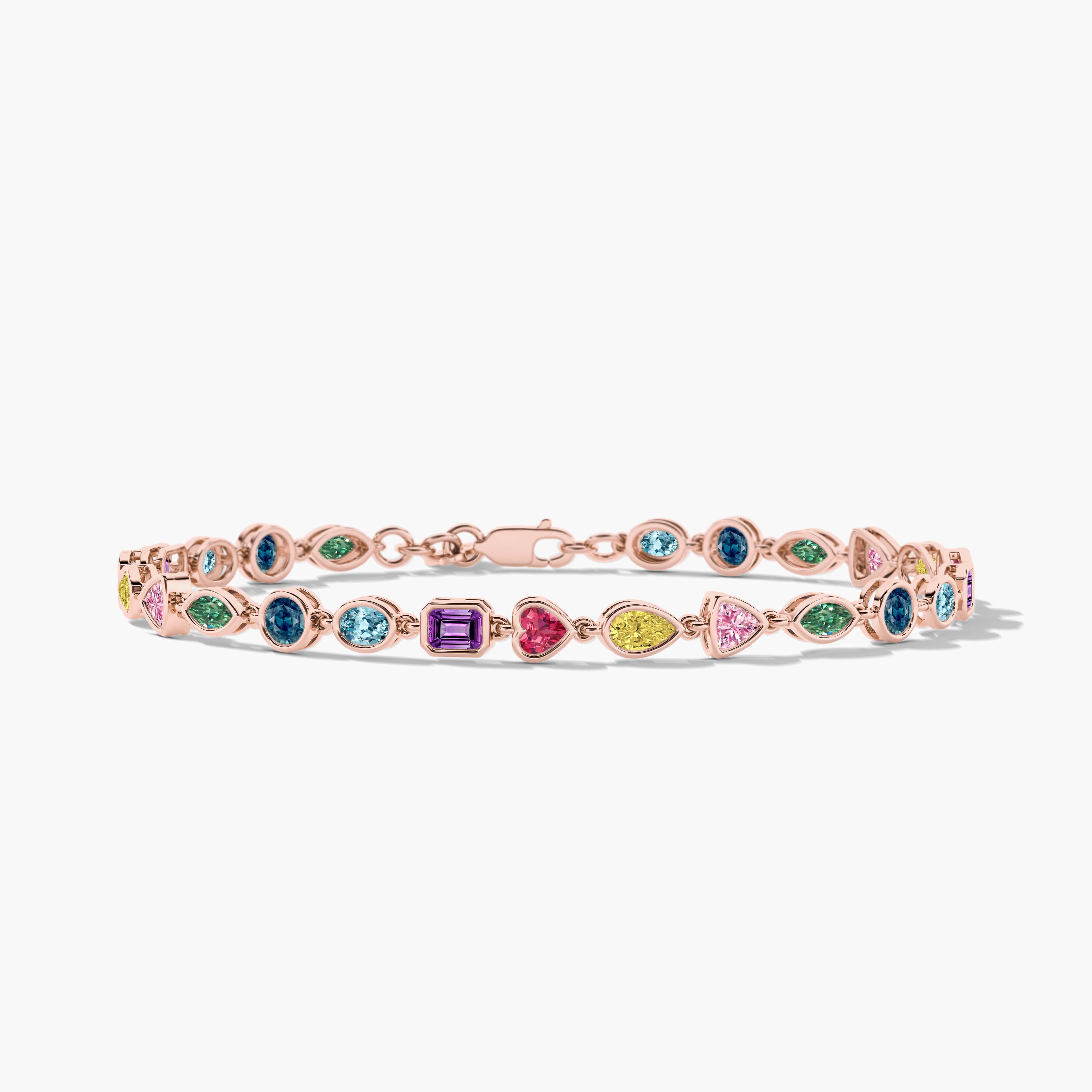 multi gem bracelet