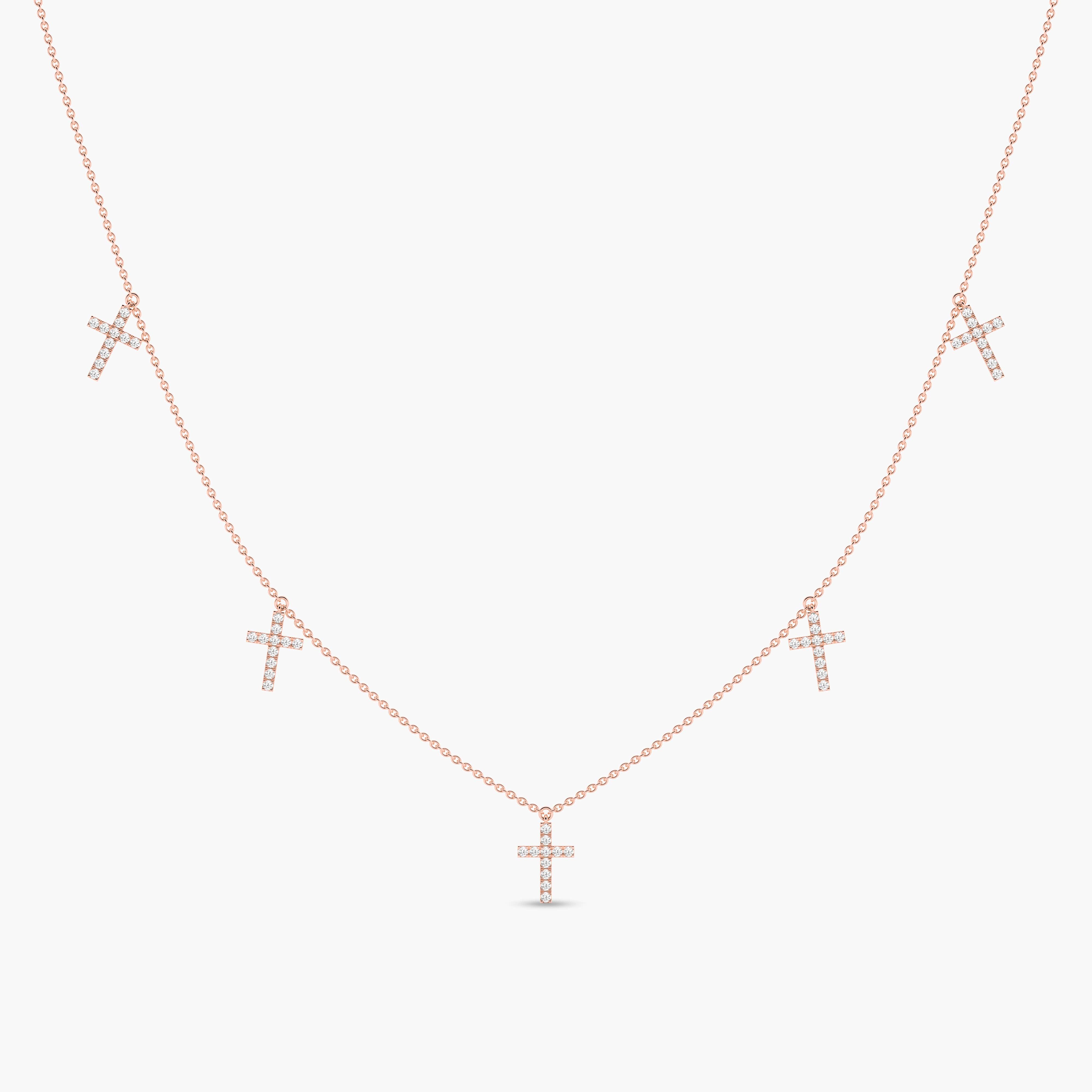 gold necklace with a cross