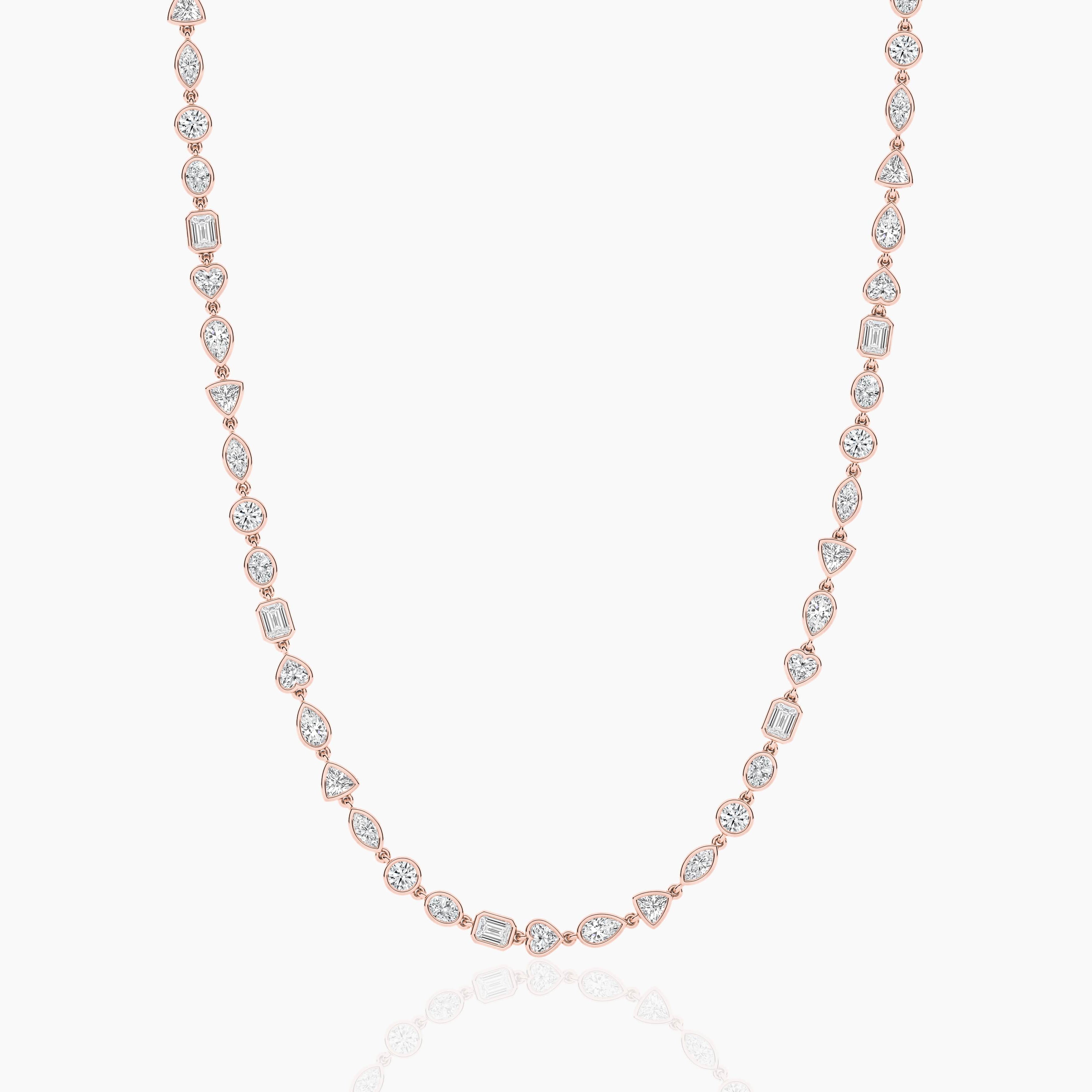 womens diamond tennis necklace