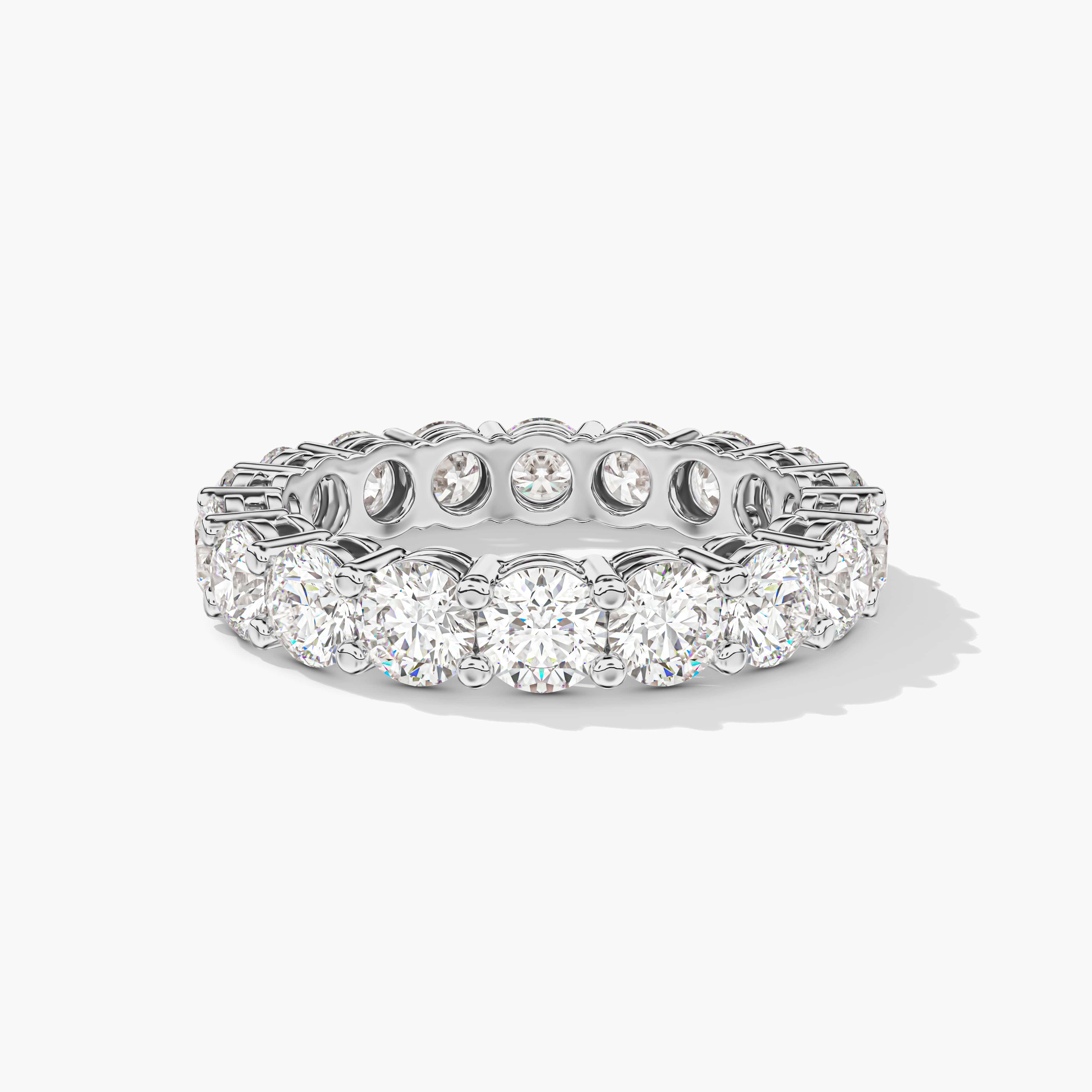 round diamond eternity band