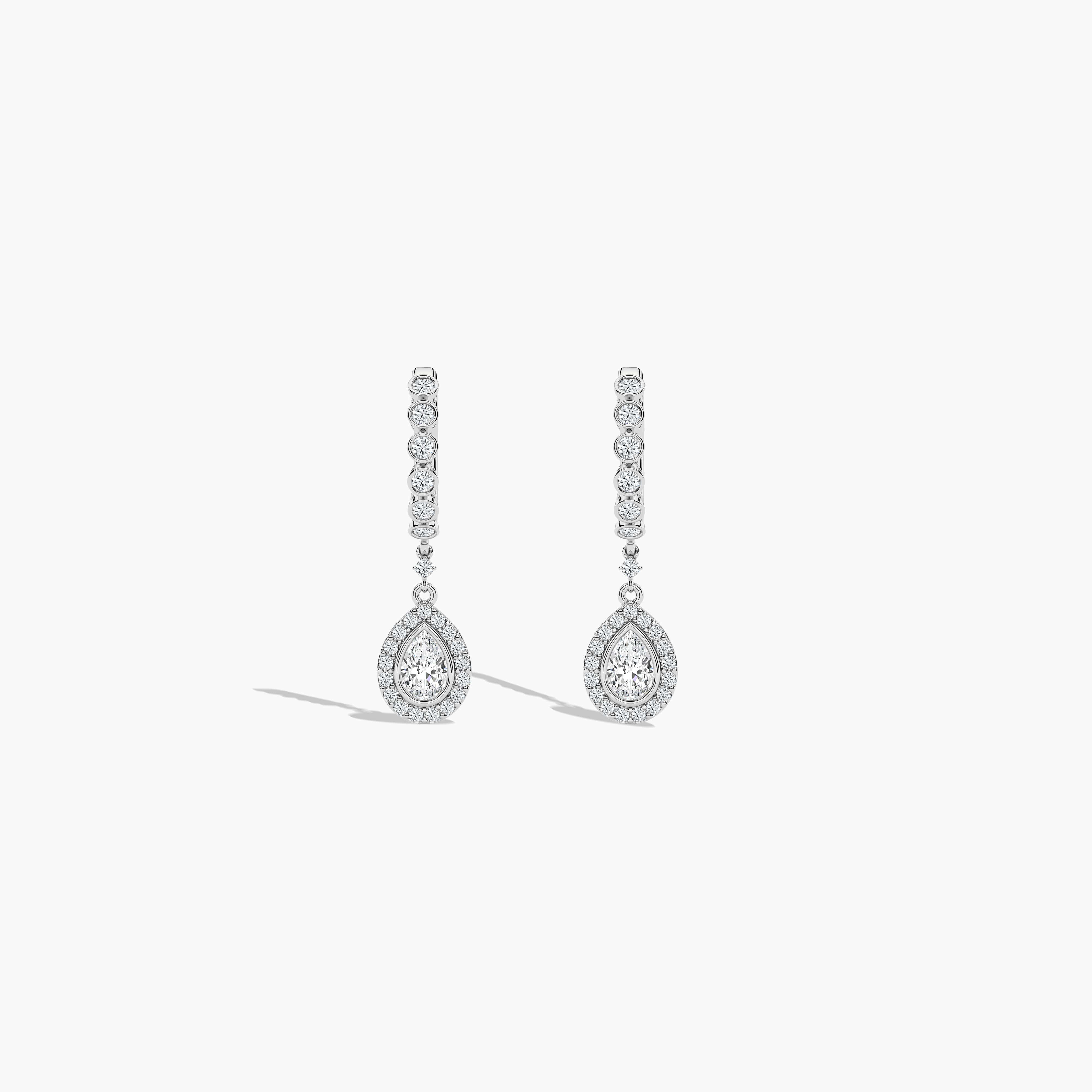 diamond hoop earrings