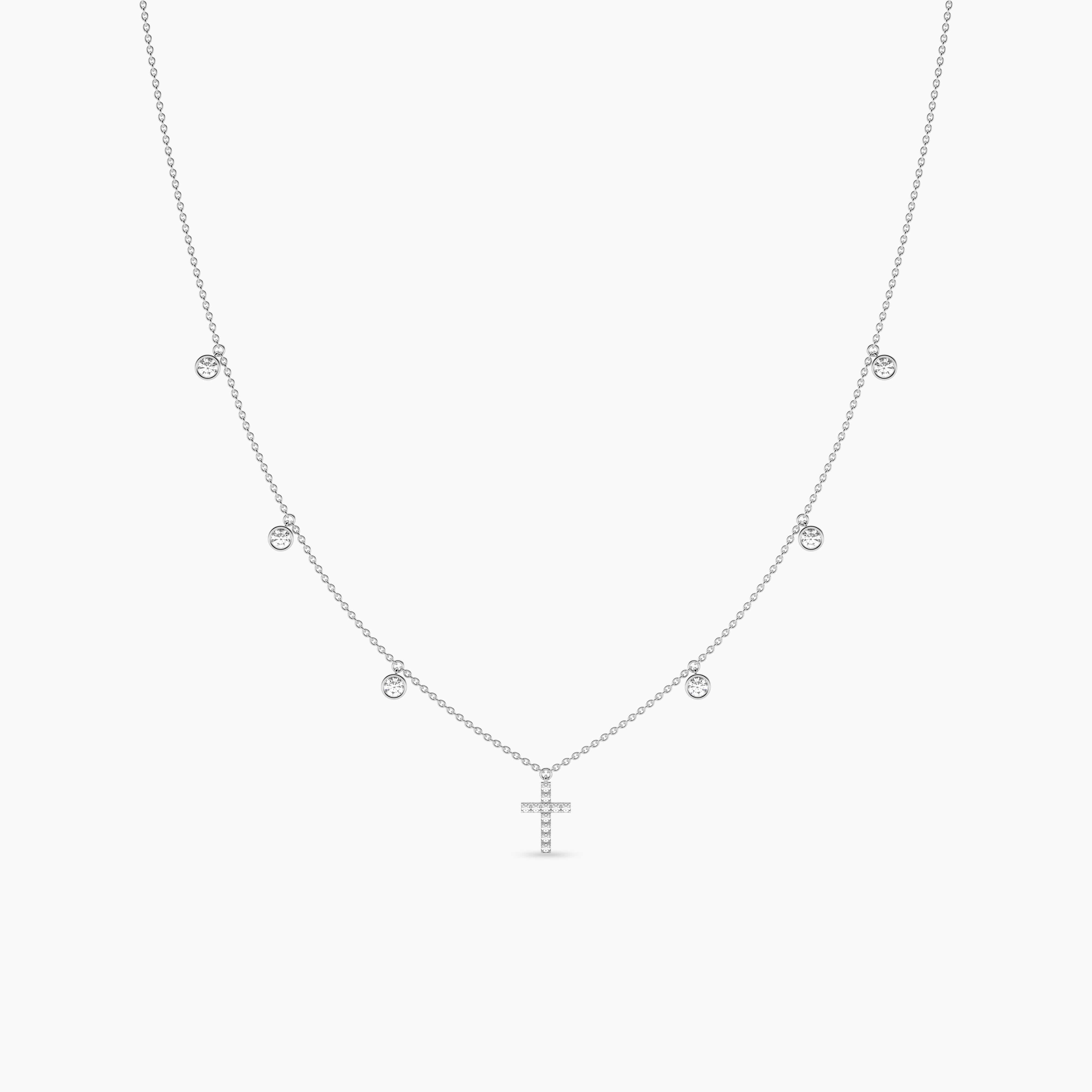 cross diamond necklace womens​