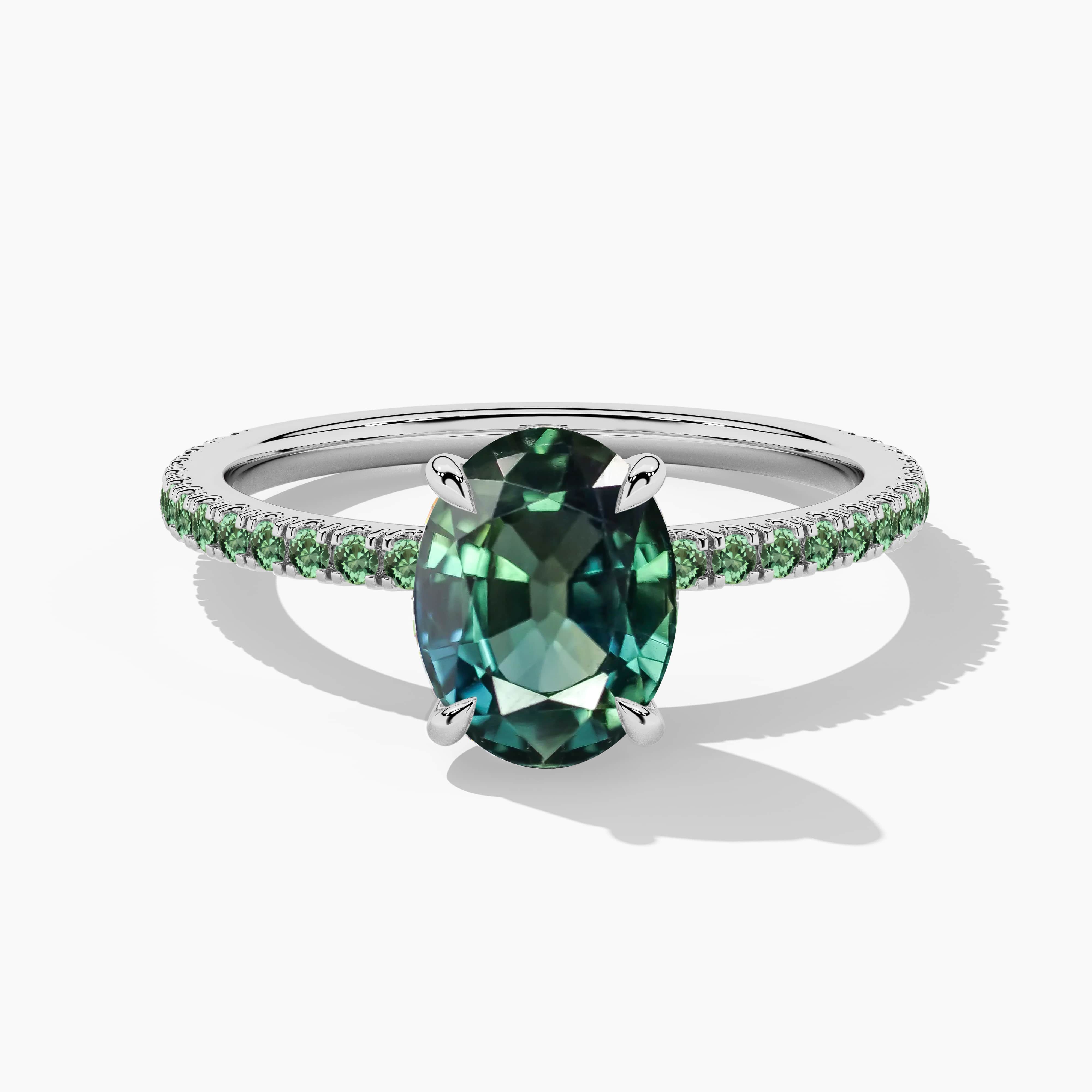 green sapphire ring