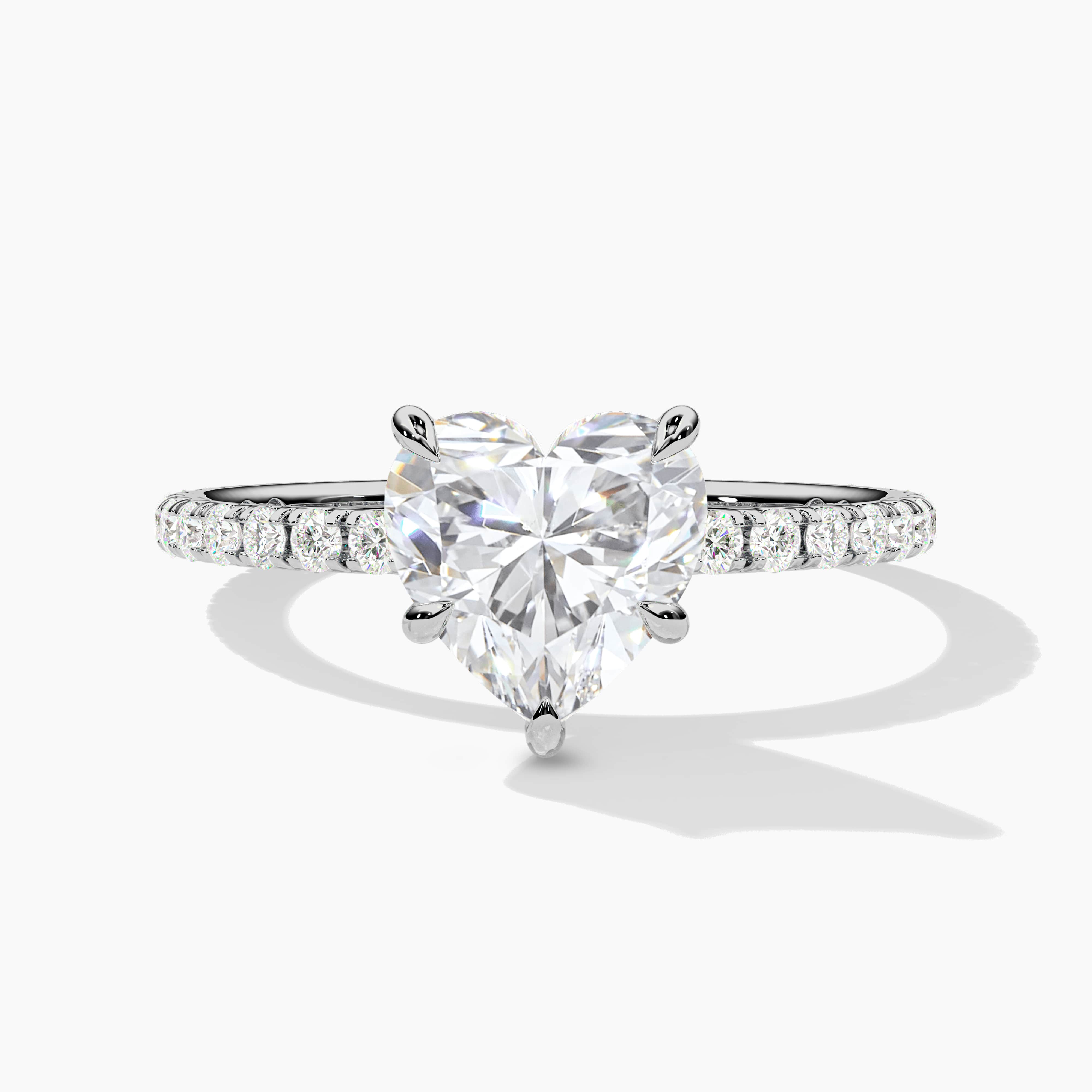 heart engagement ring