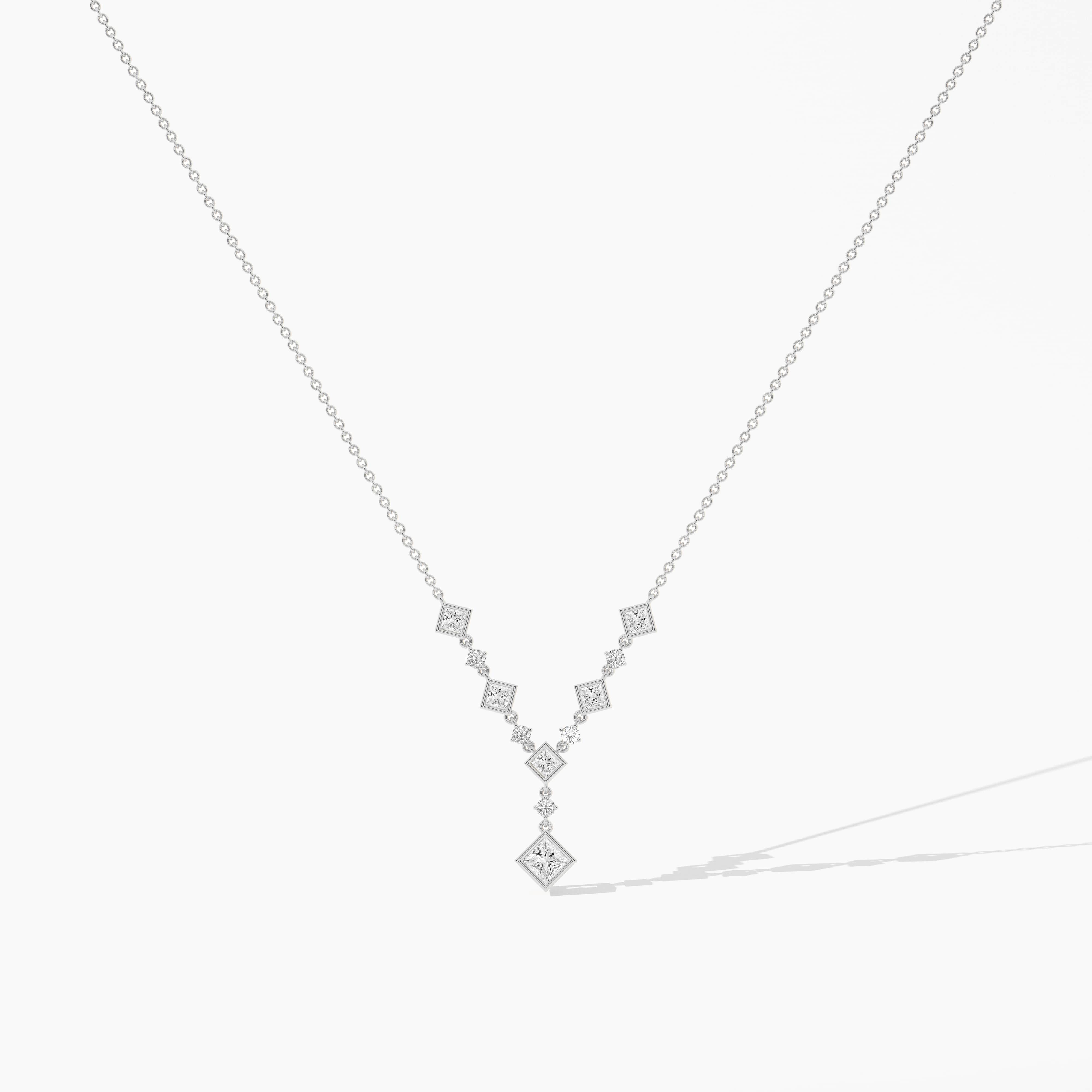 fashion necklace white gold 