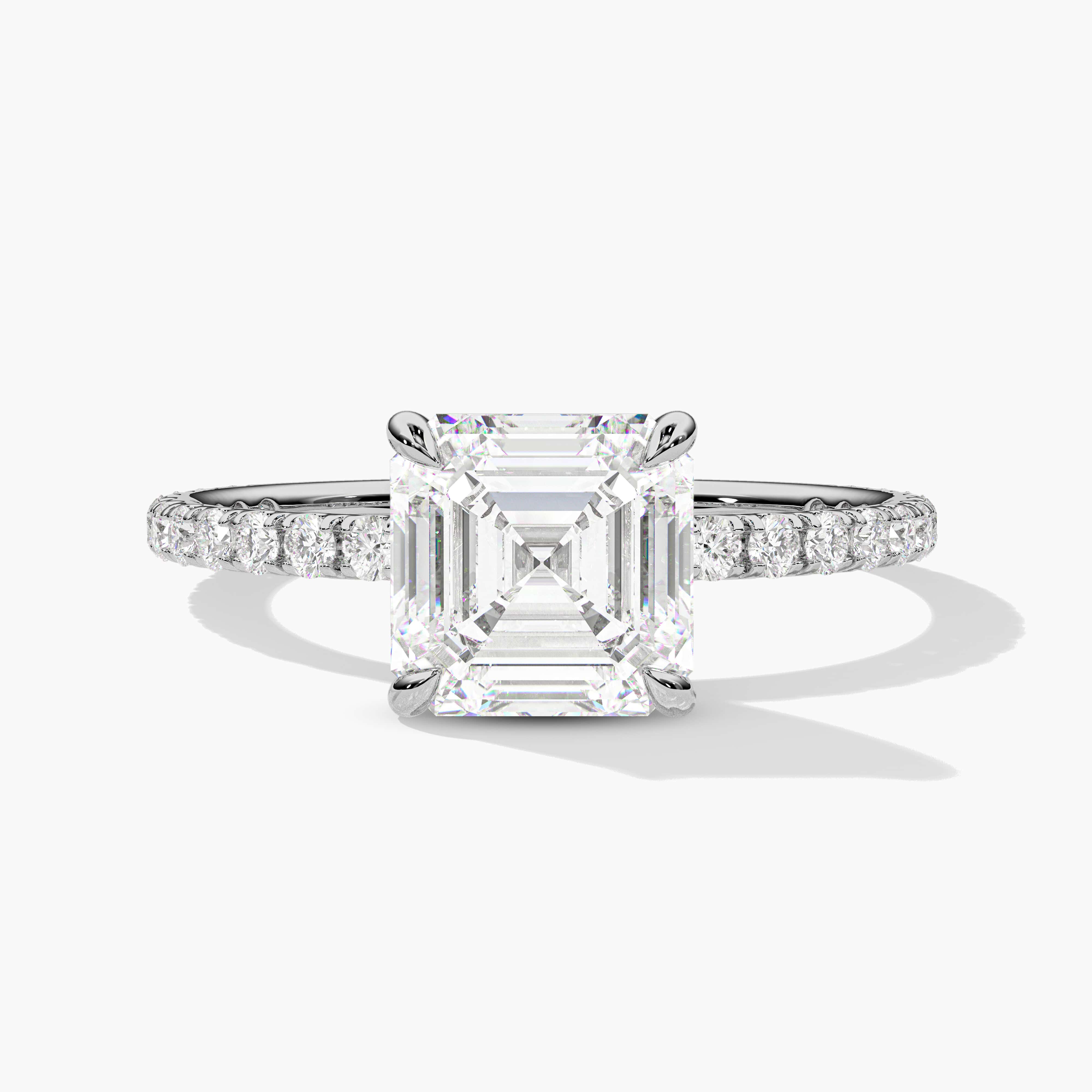 Antique Asscher Engagement Ring