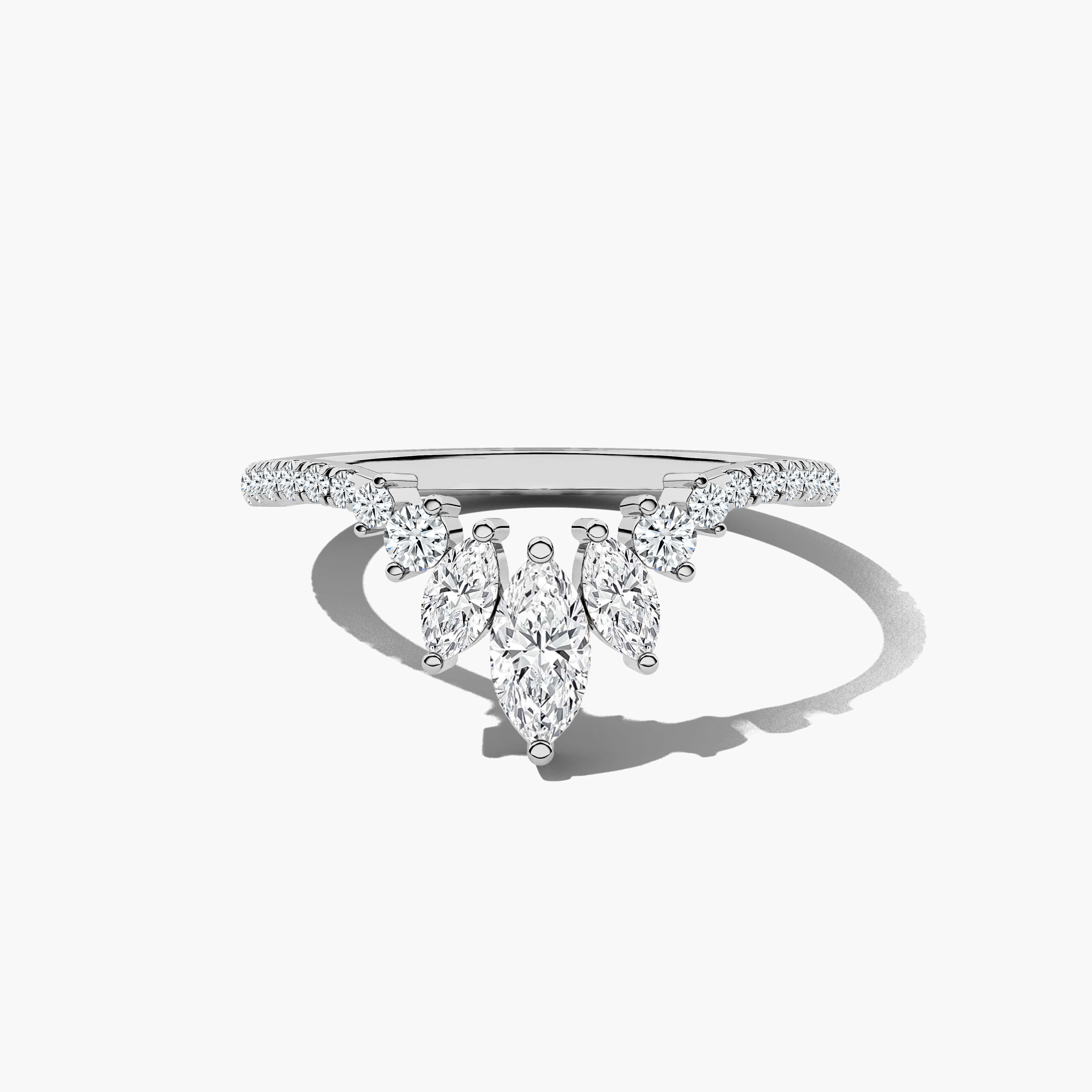 14k gold wedding band with diamonds