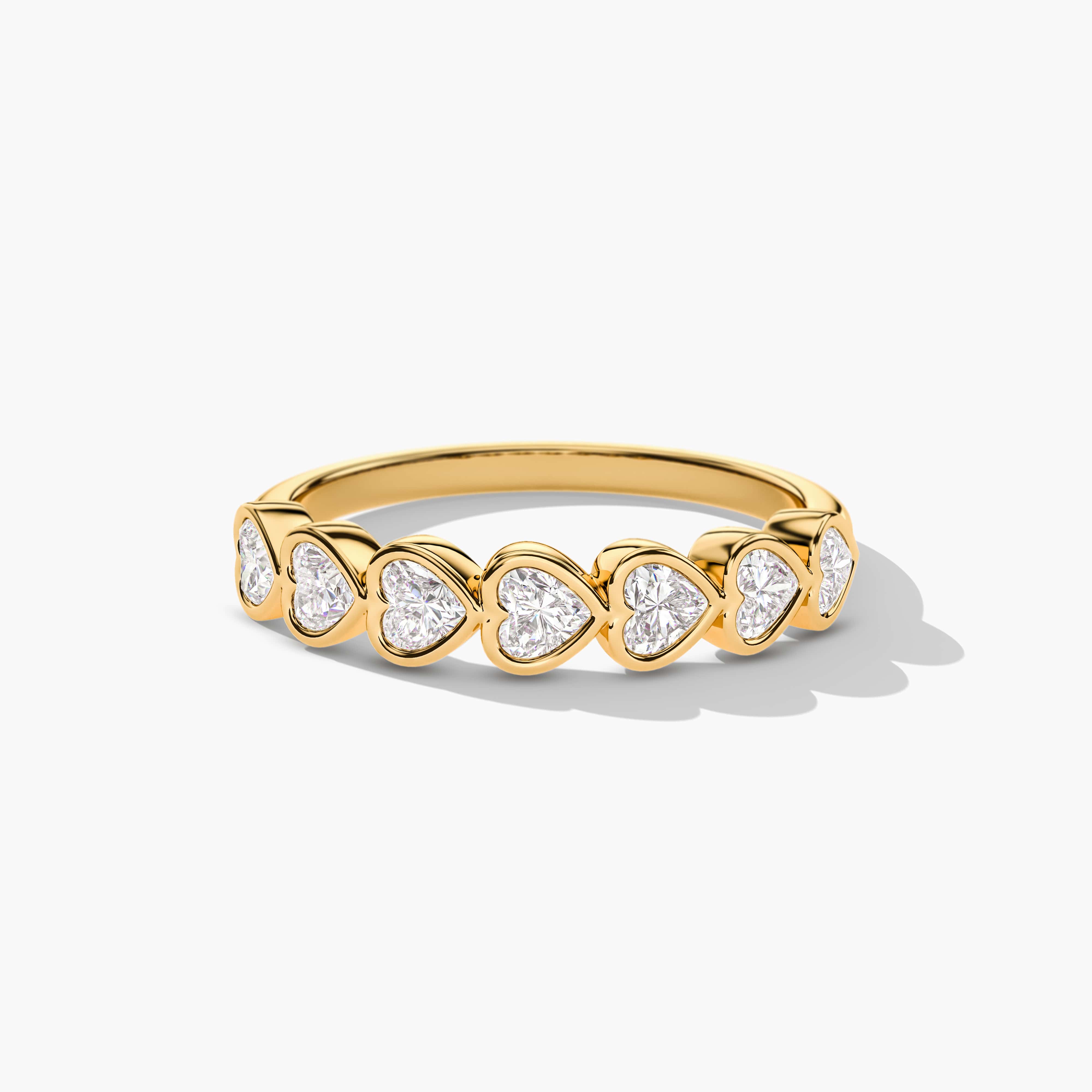 wedding band for heart shaped engagement ring