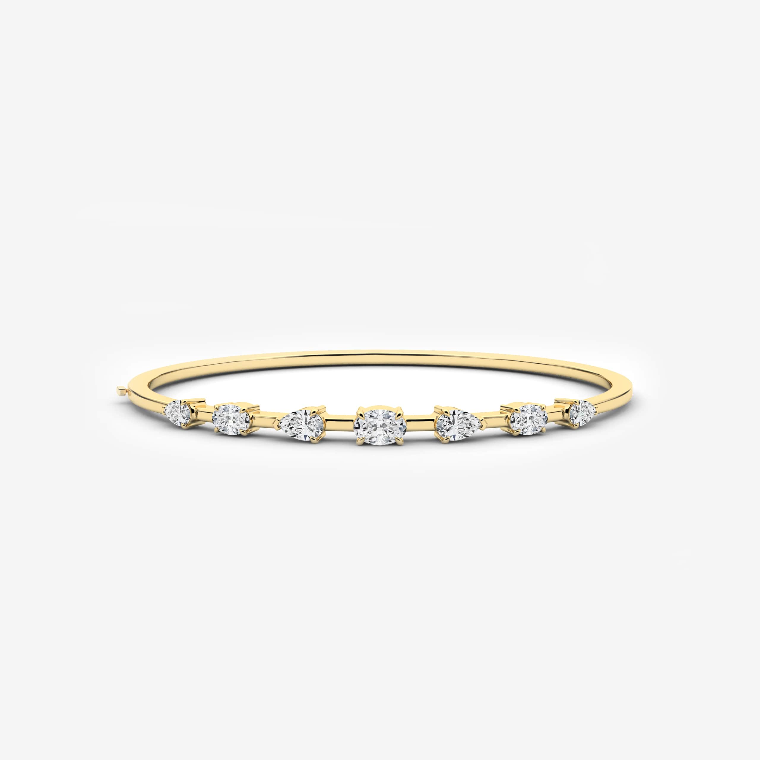 Cluster bangle bracelet